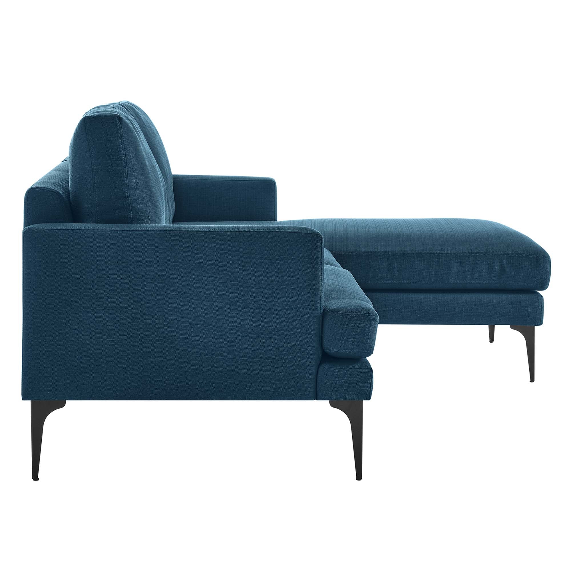 Evermore Right-Facing Upholstered Fabric Sectional Sofa view 5