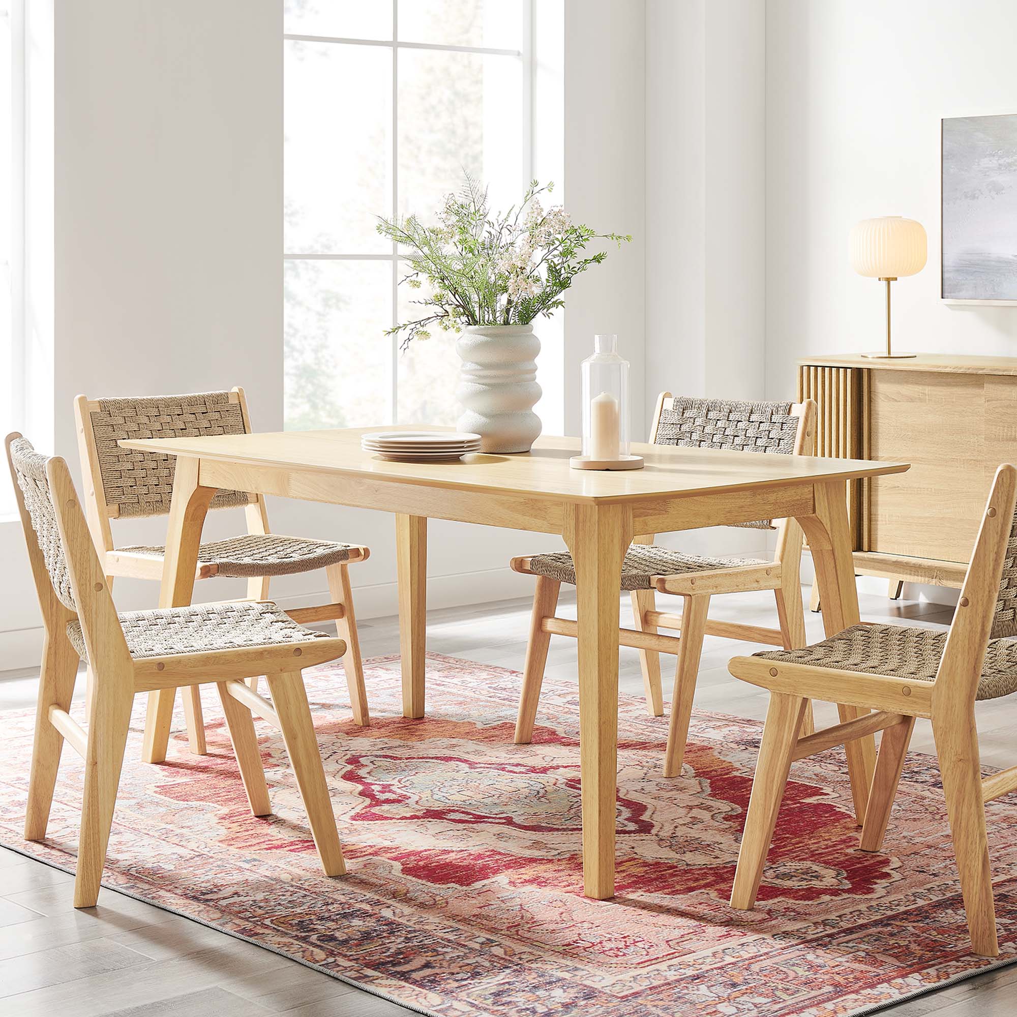 Juxtapose 63″ Rectangle Dining Table view 8
