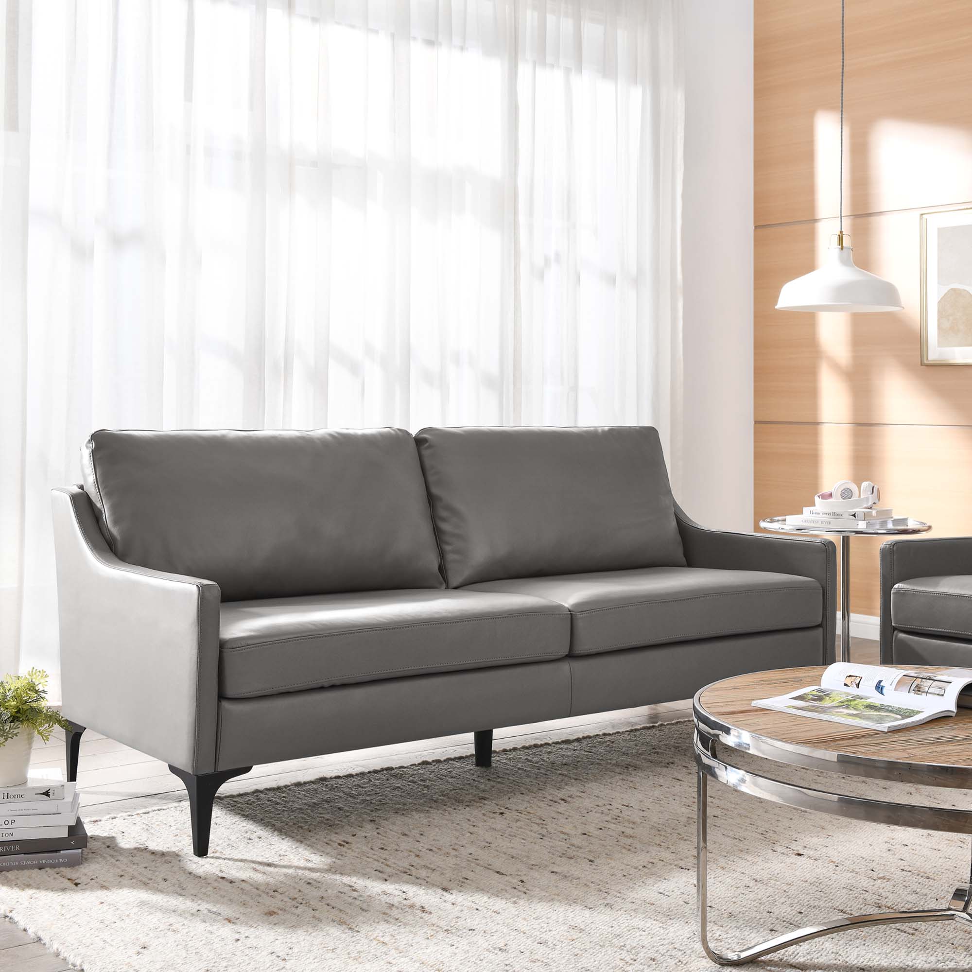 Corland Leather Sofa view 2