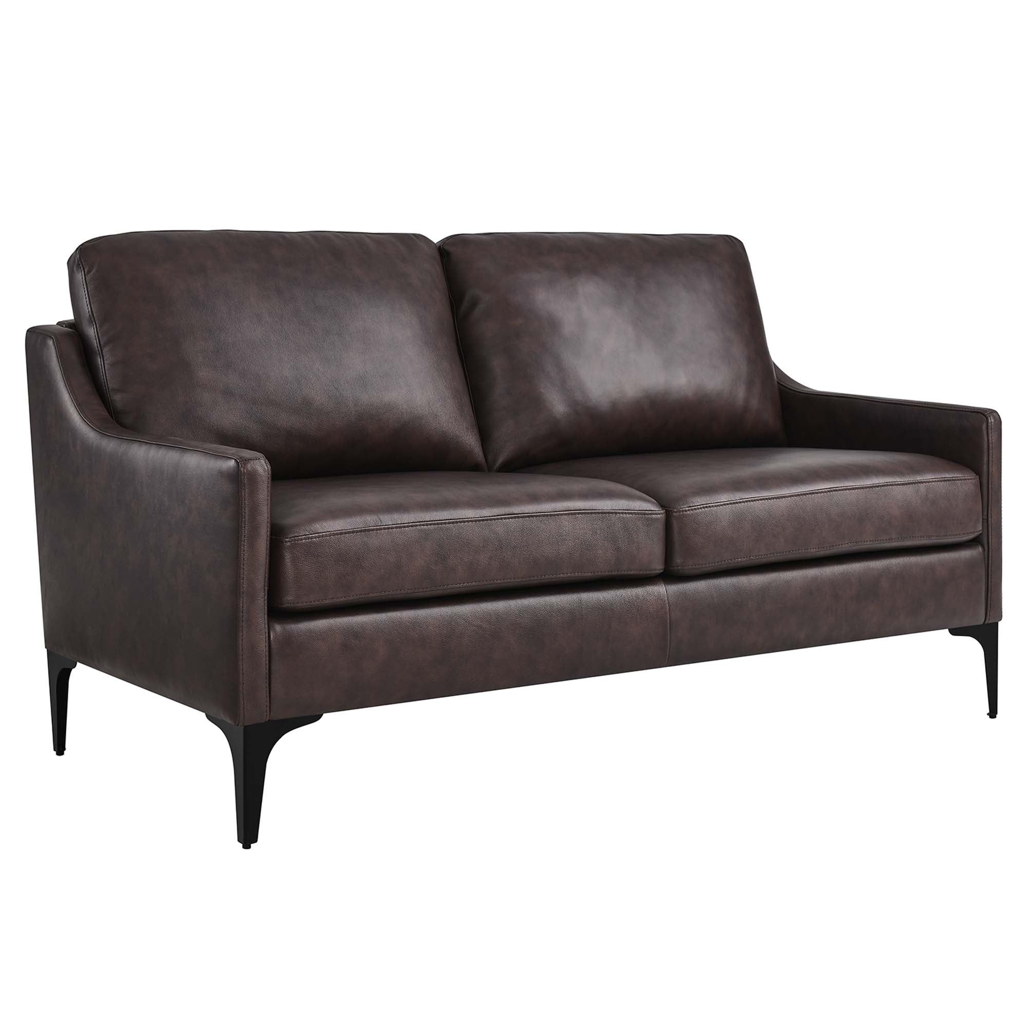 Corland Leather Loveseat view 1