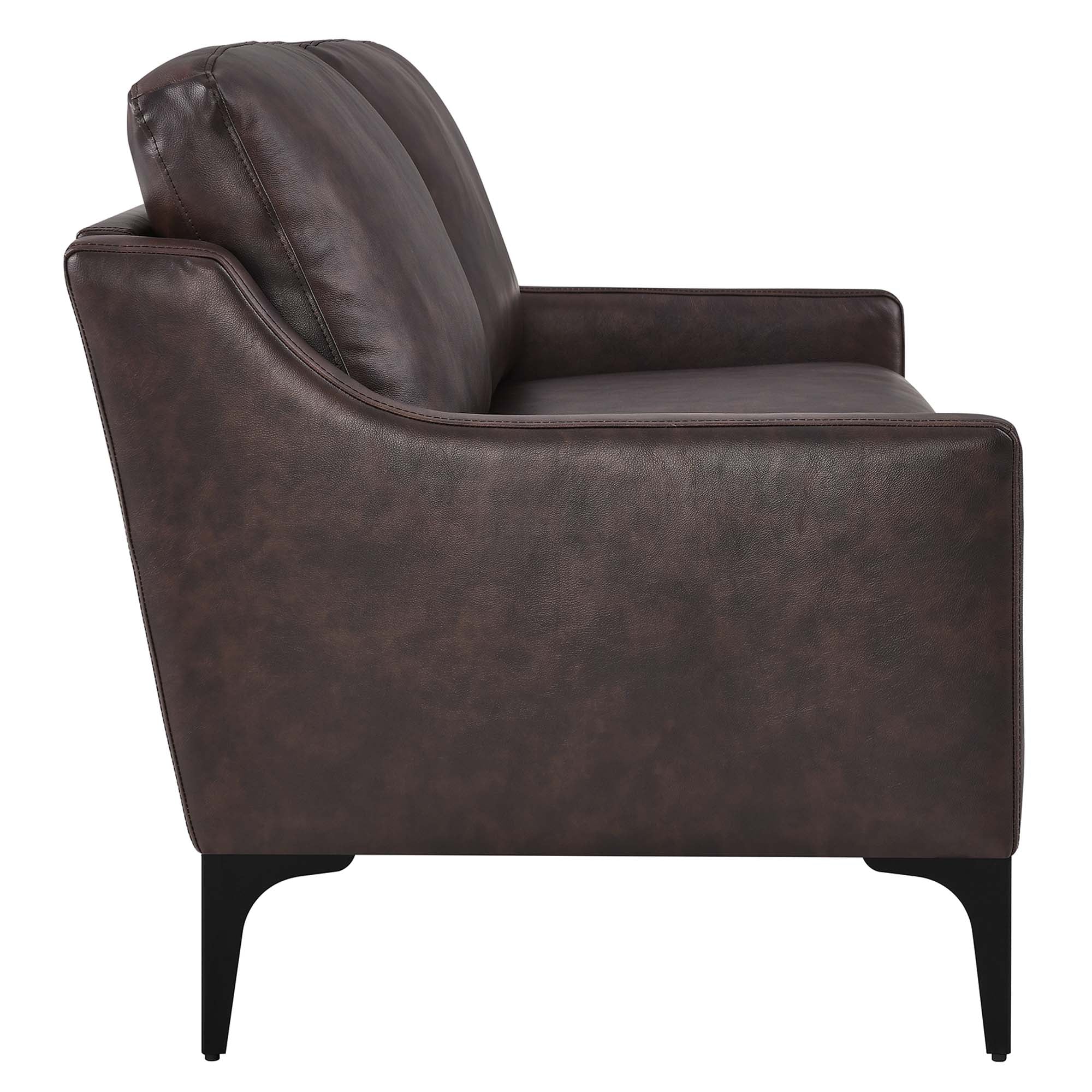 Corland Leather Loveseat view 5