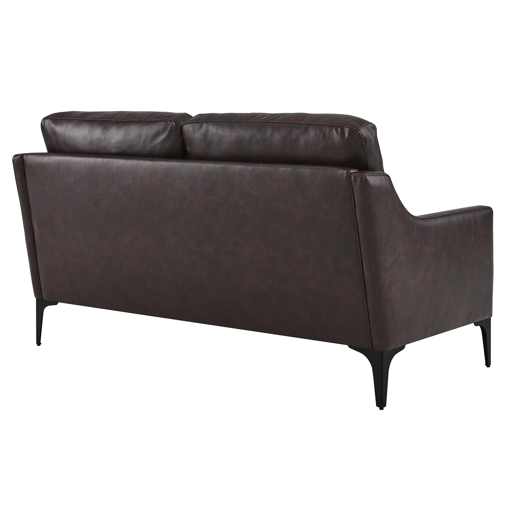 Corland Leather Loveseat view 6