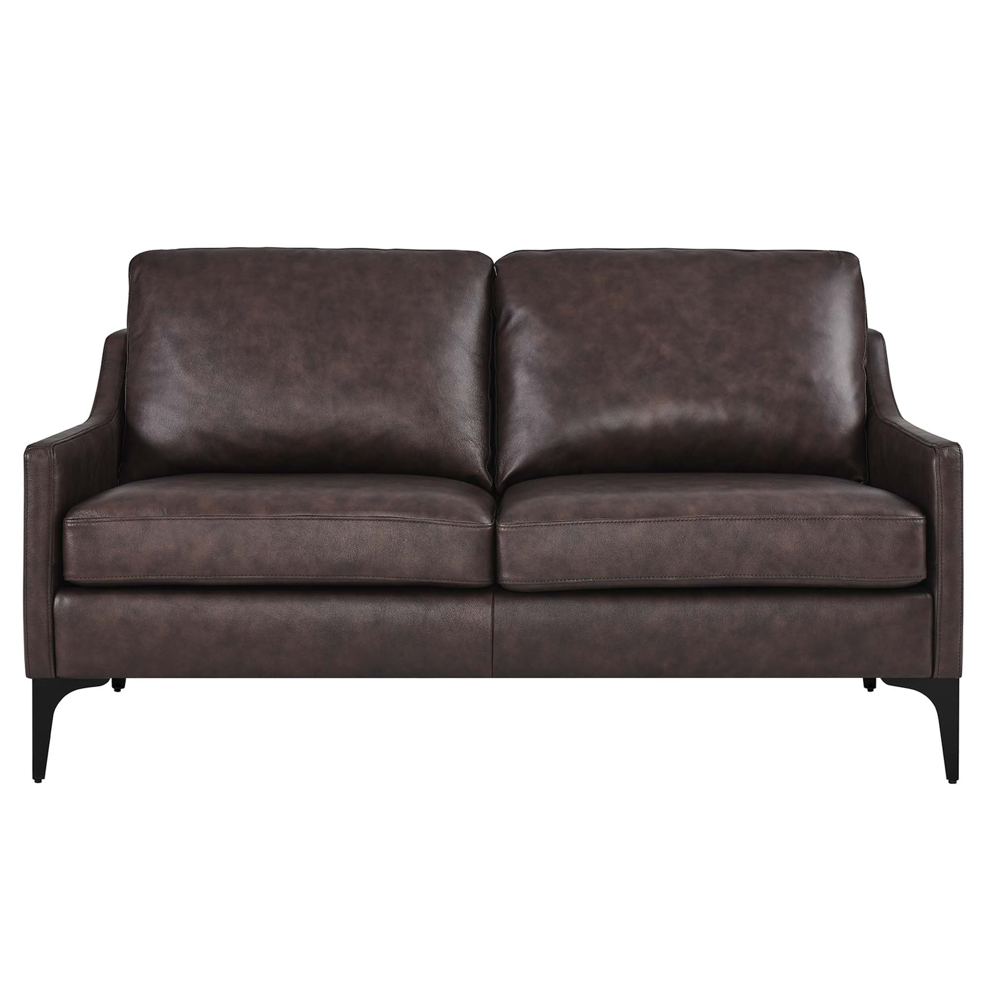 Corland Leather Loveseat view 7