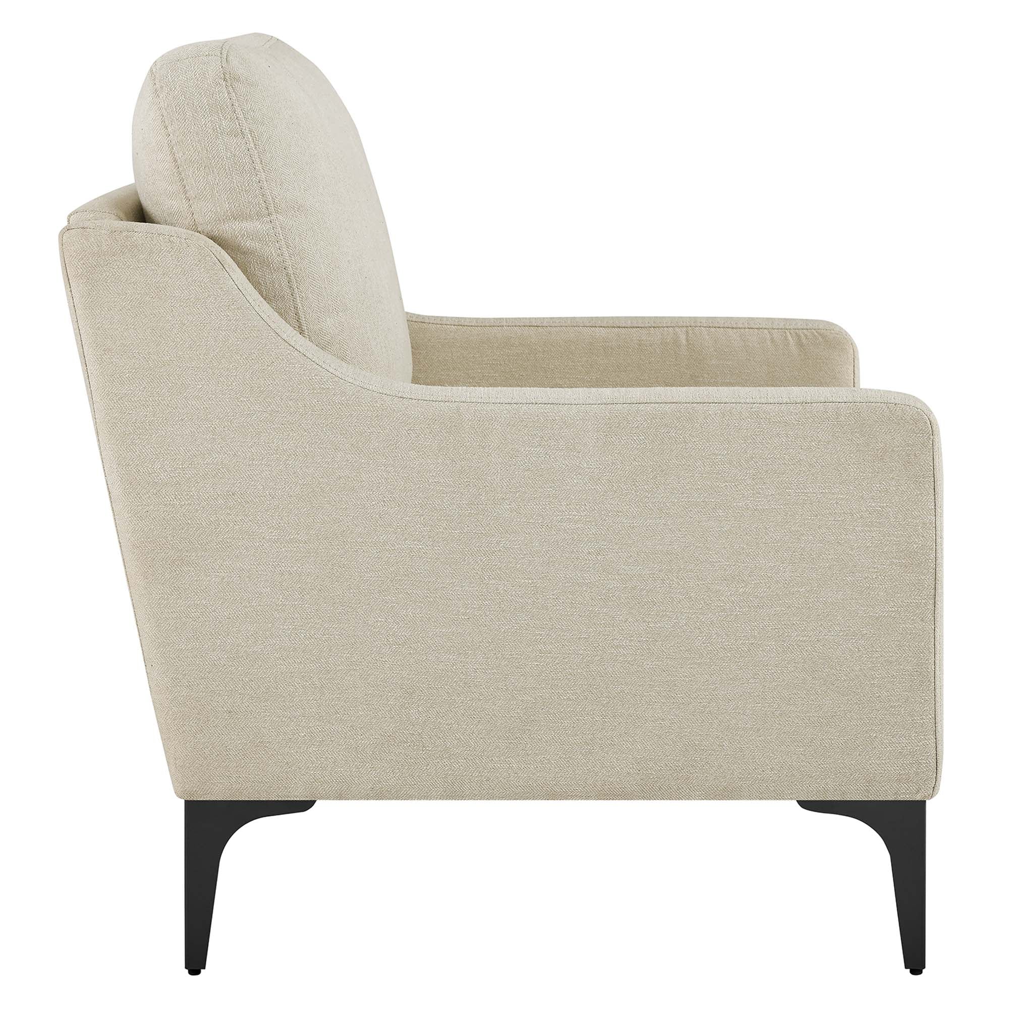 Corland Upholstered Fabric Armchair view 5