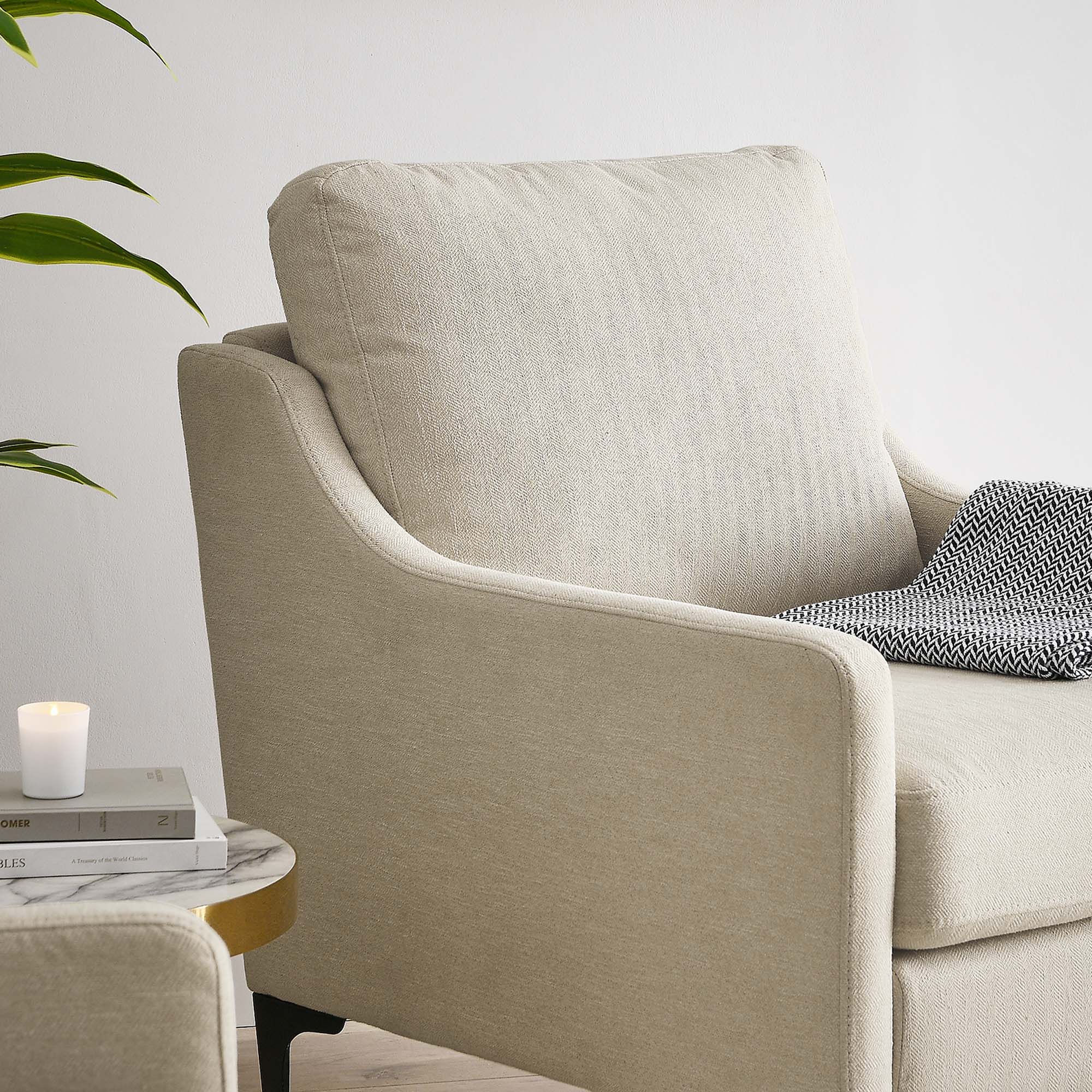 Corland Upholstered Fabric Armchair view 4