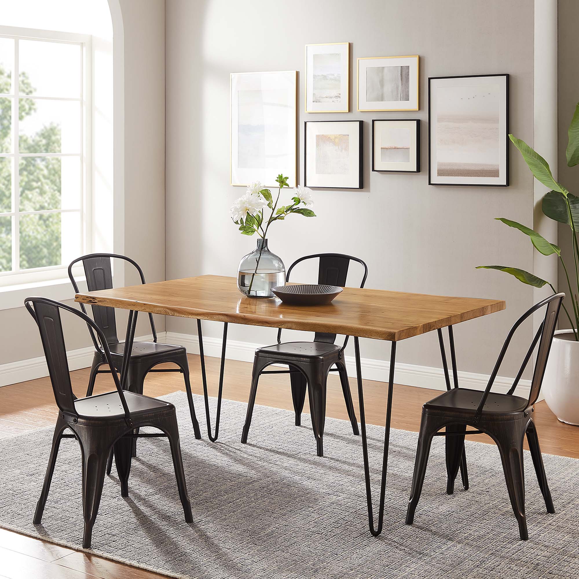 Ardor 60″ Live Edge Acacia Wood Acacia Wood Dining Table view 2