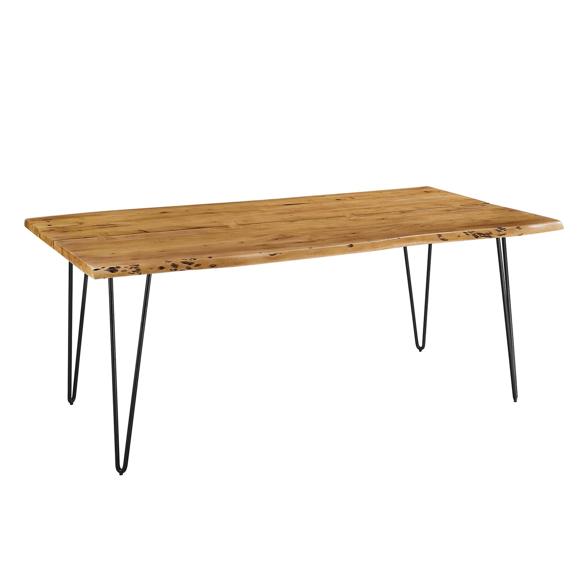 Ardor 74″ Live Edge Acacia Wood Acacia Wood Dining Table view 1