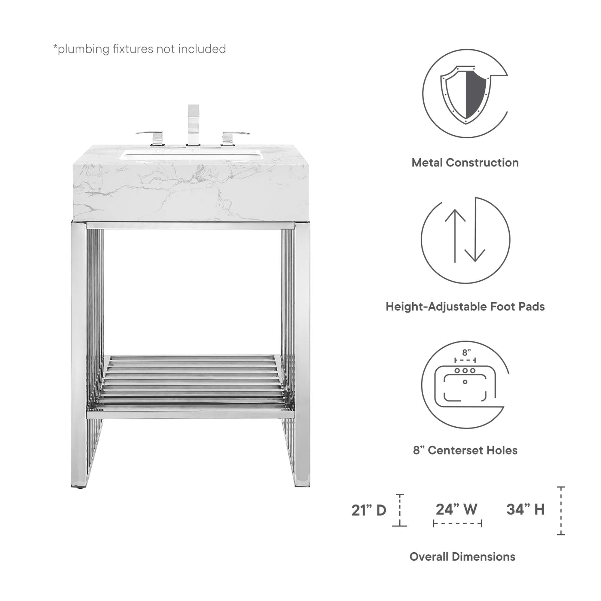 Gridiron Bathroom Vanity Basin Included view 3