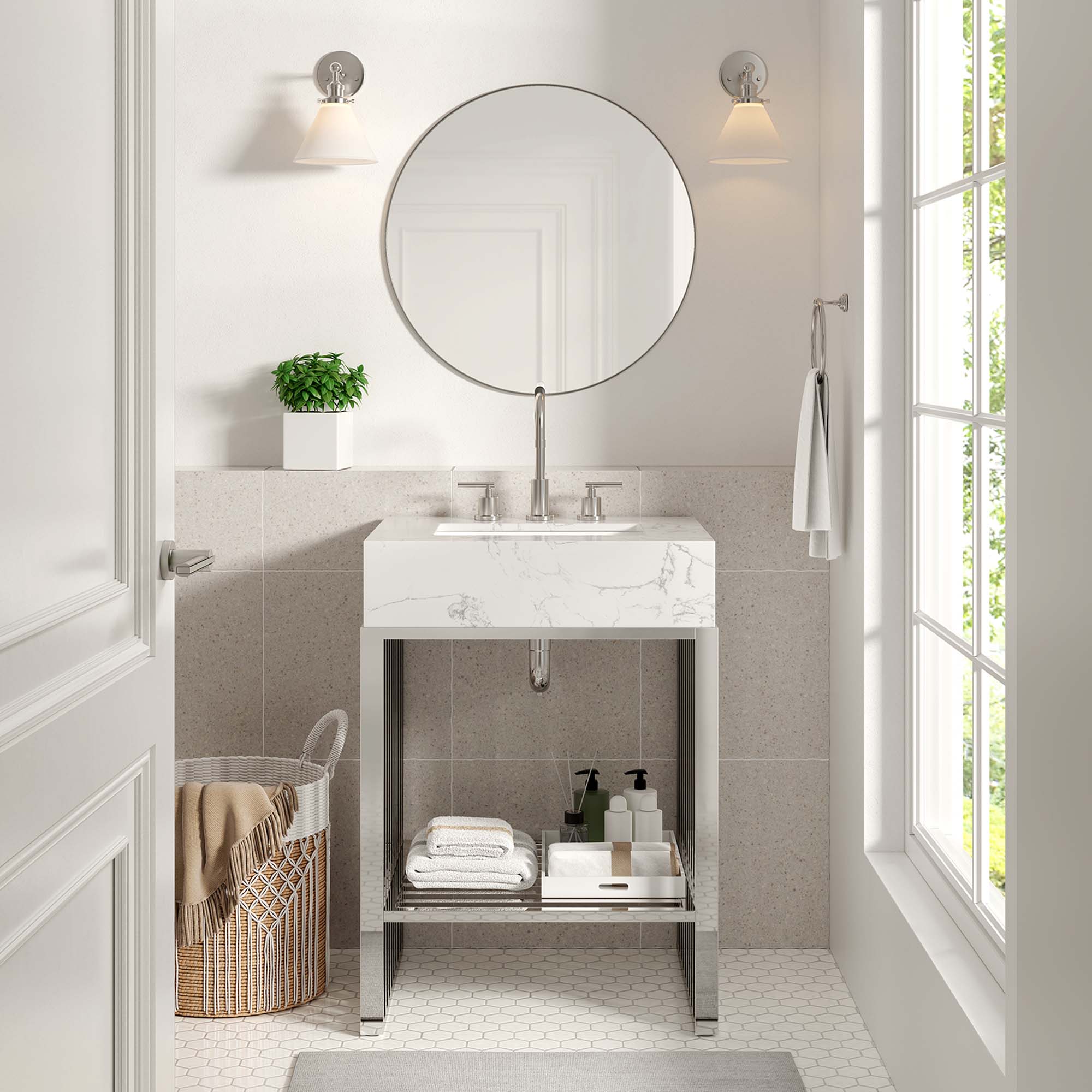 Gridiron Bathroom Vanity Basin Included view 2