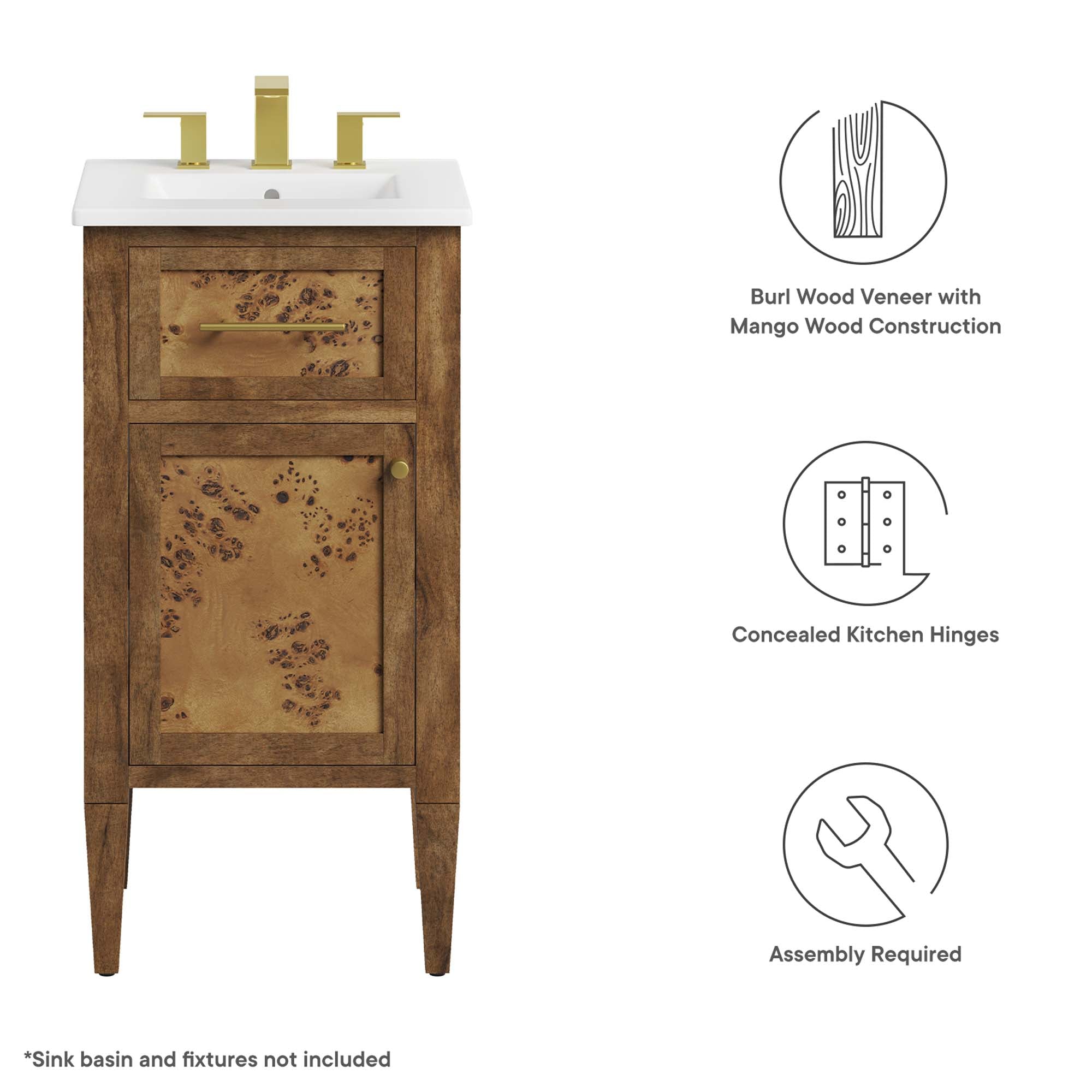 Elysian Bathroom Cabinet Basin Not Included view 4