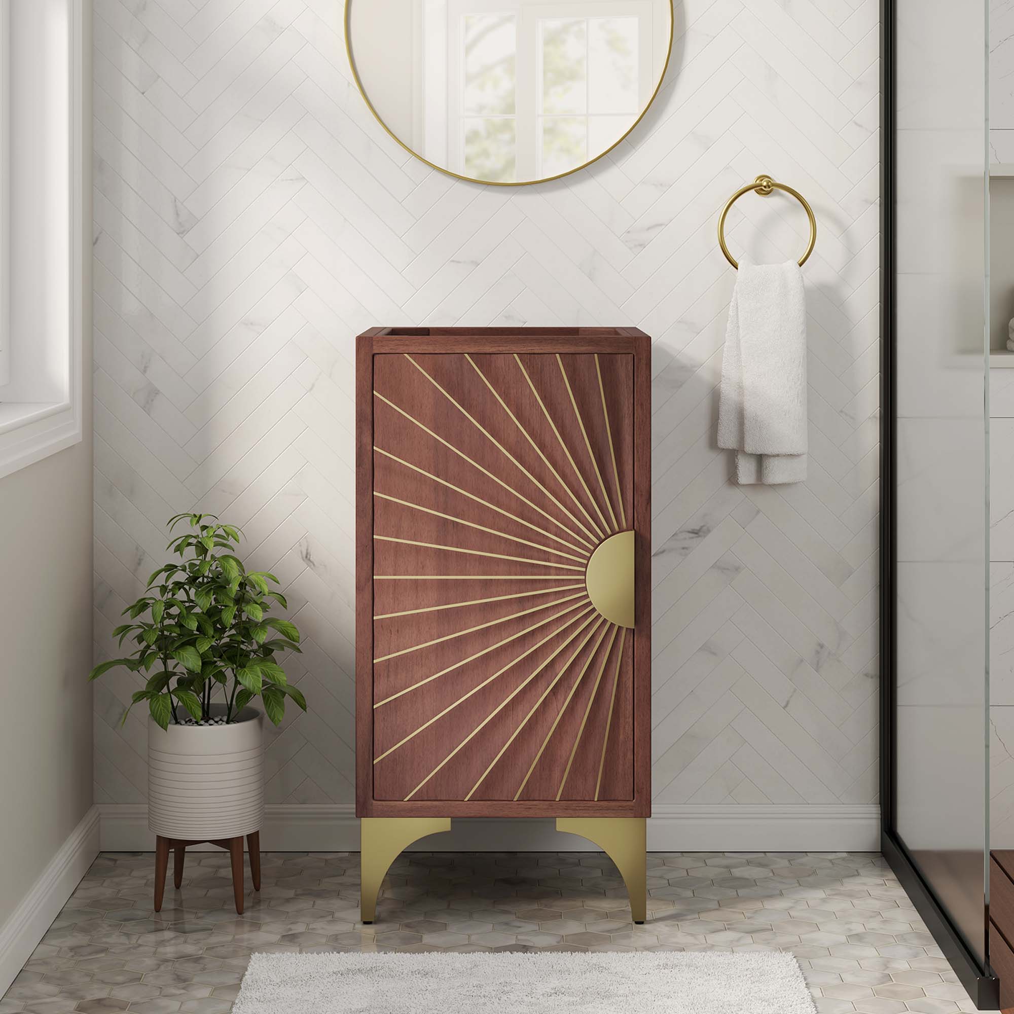 Daylight Bathroom Cabinet Basin Not Included view 2