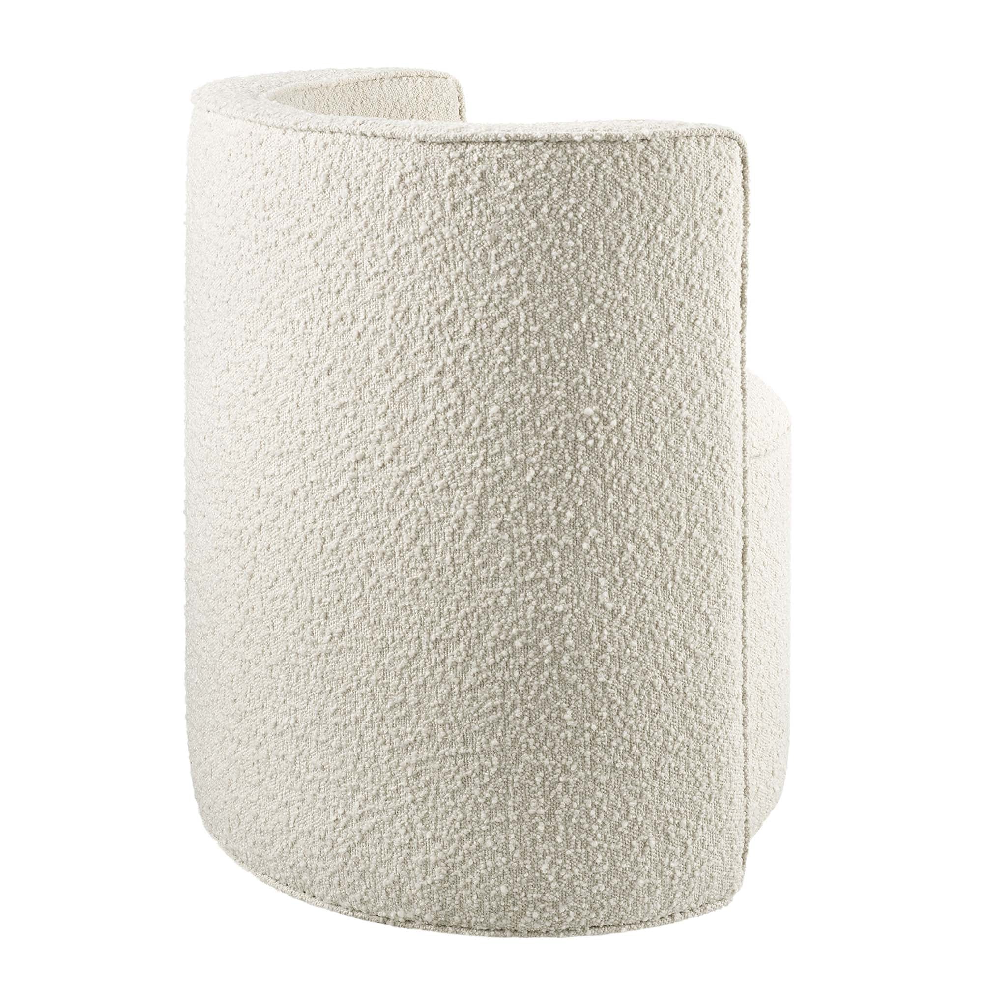 Della Boucle Fabric Swivel Chair view 7