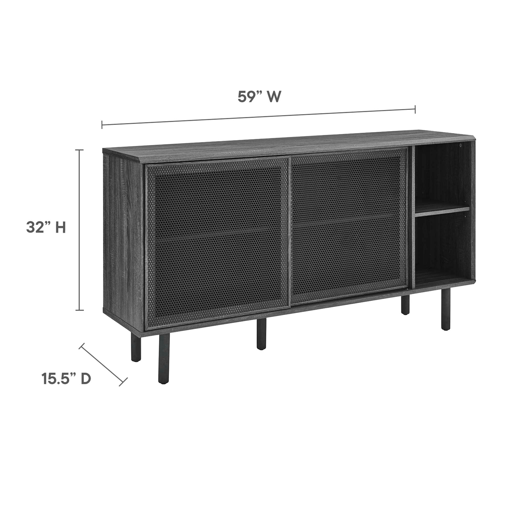 Kurtis 59″ Sideboard view 4