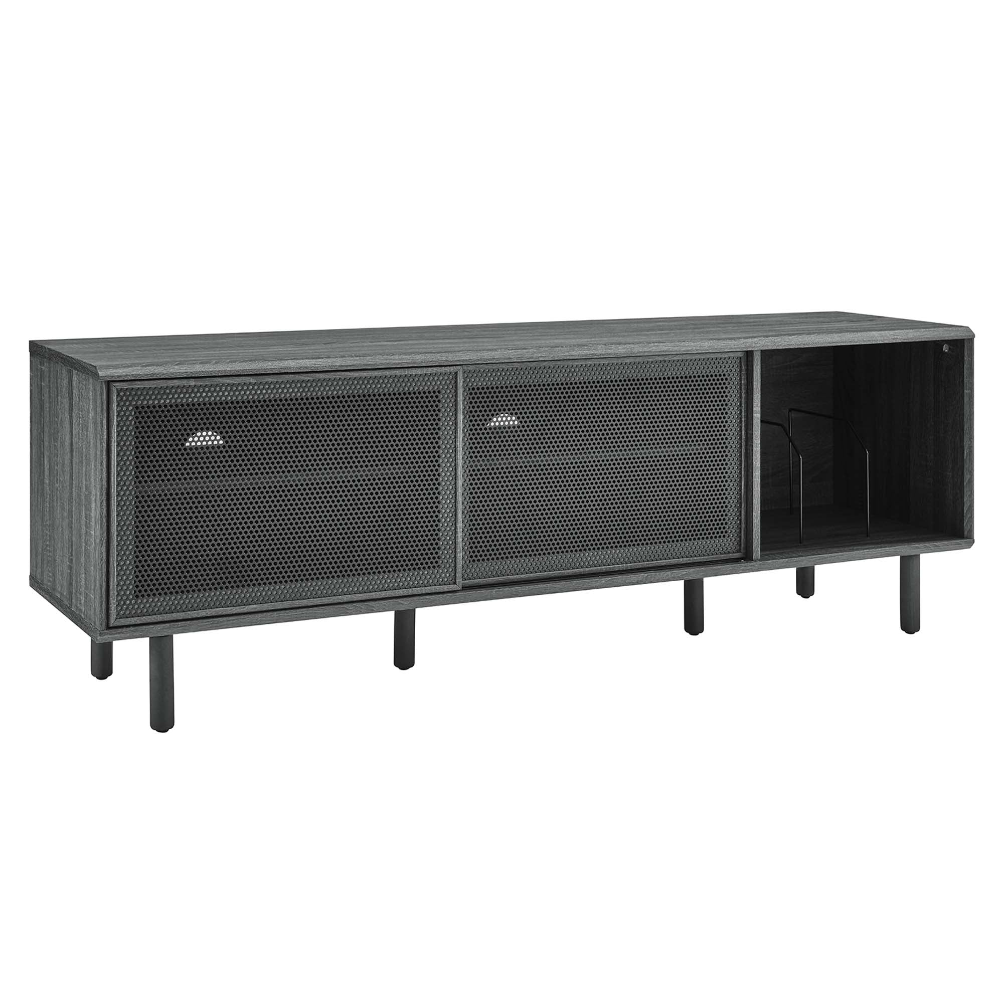 Kurtis 67″ TV and Vinyl Record Stand view 1