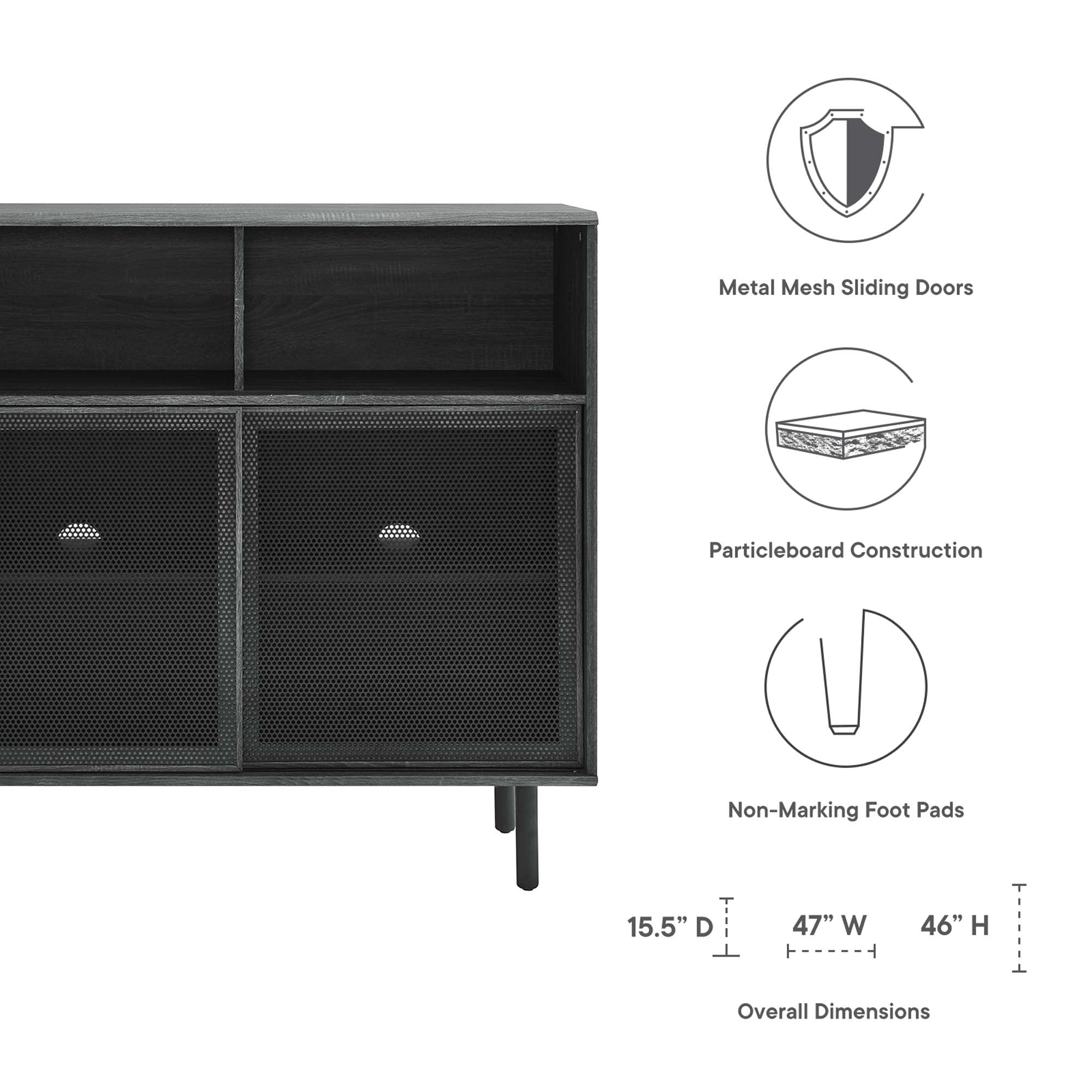 Kurtis 47″ Display Cabinet view 3