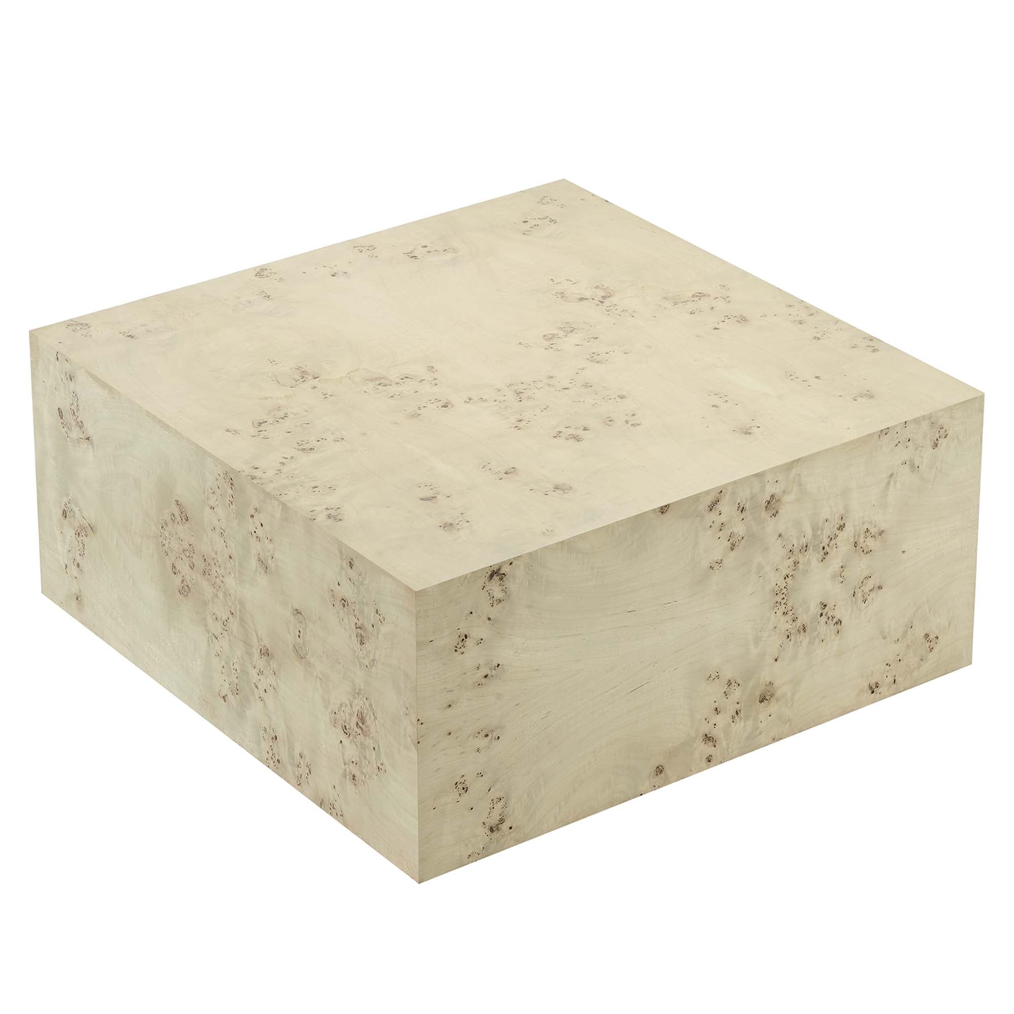 Cosmos 36″ Square Burl Wood Coffee Table view 7