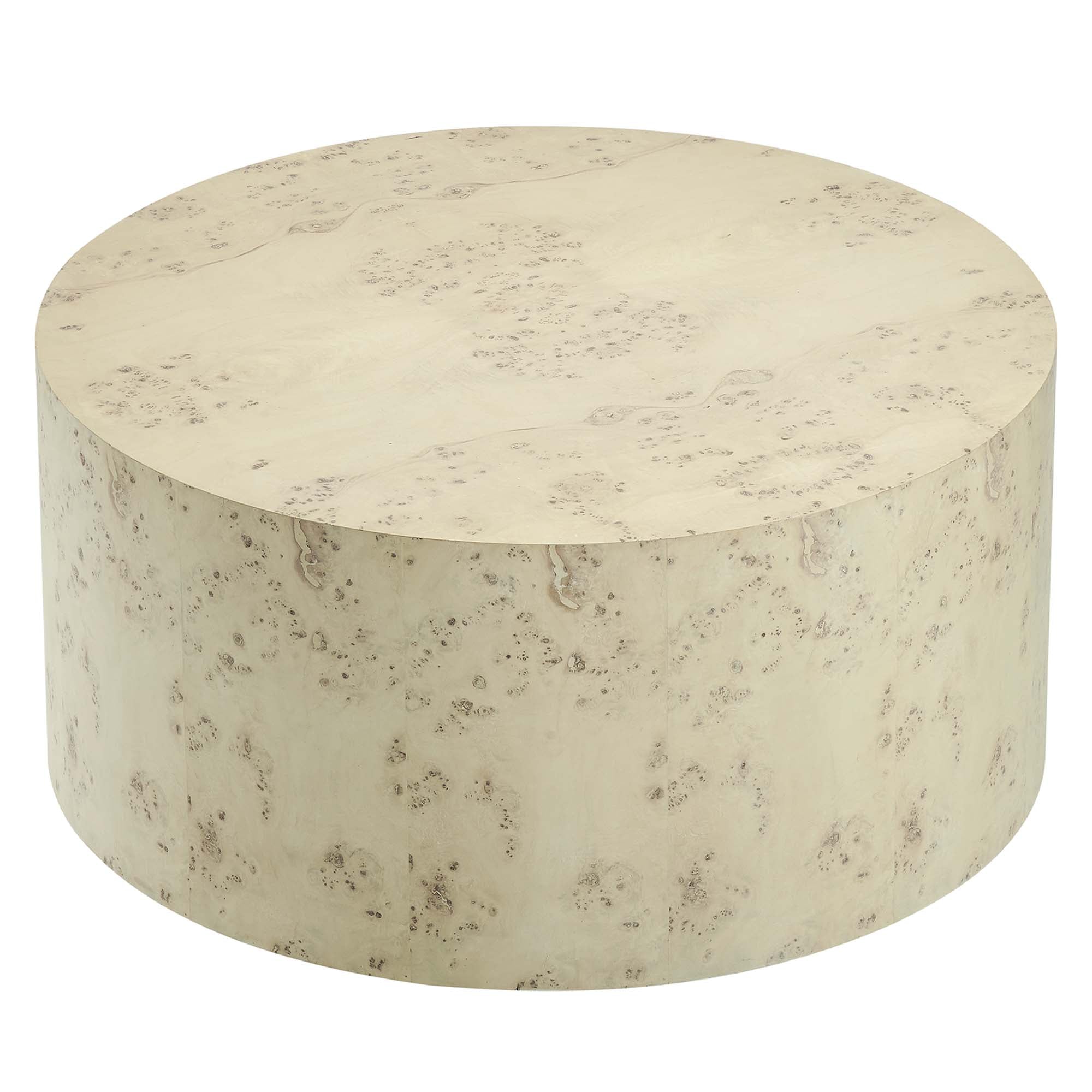 Cosmos 35″ Round Burl Wood Coffee Table view 7