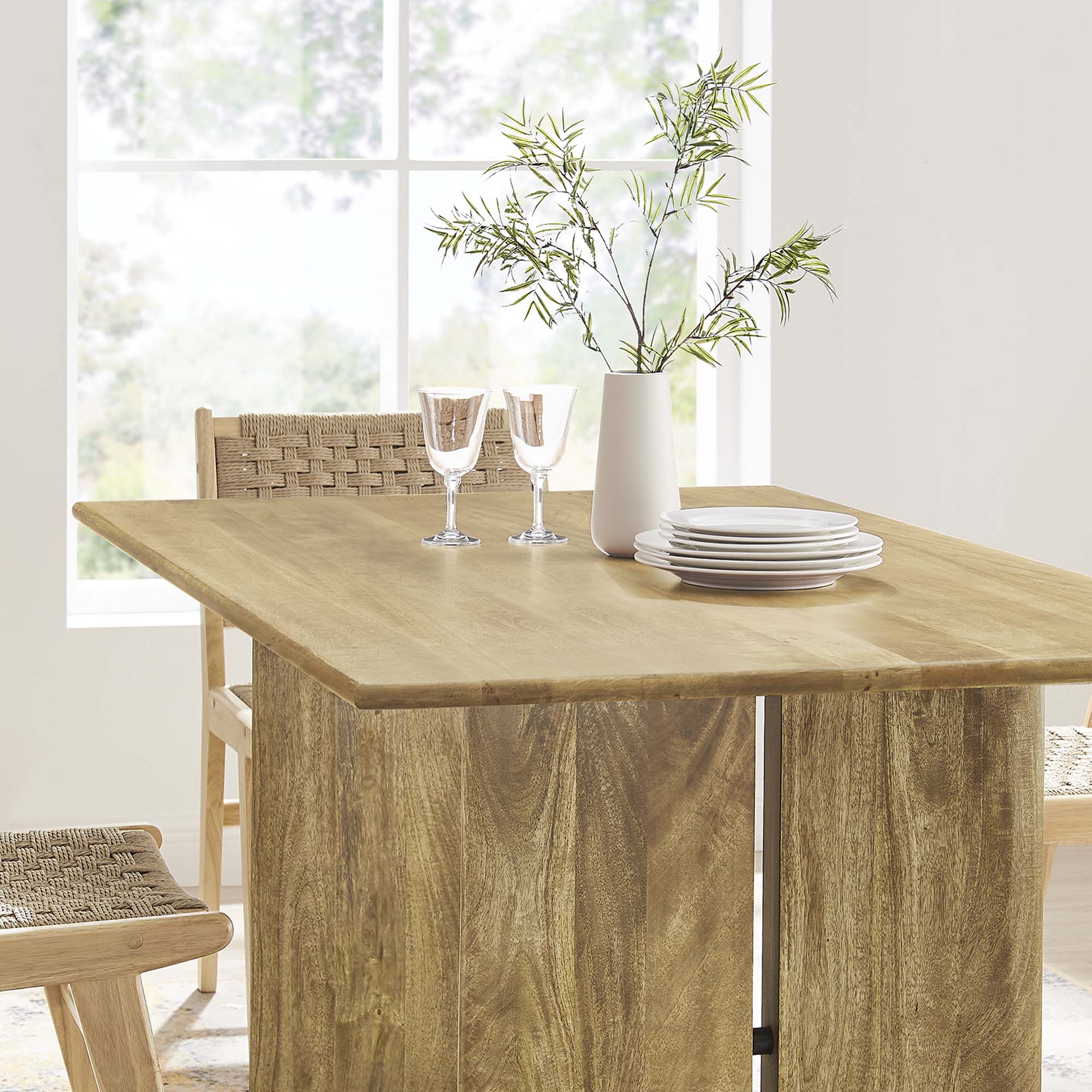 Amistad 60″ Wood Dining Table view 6