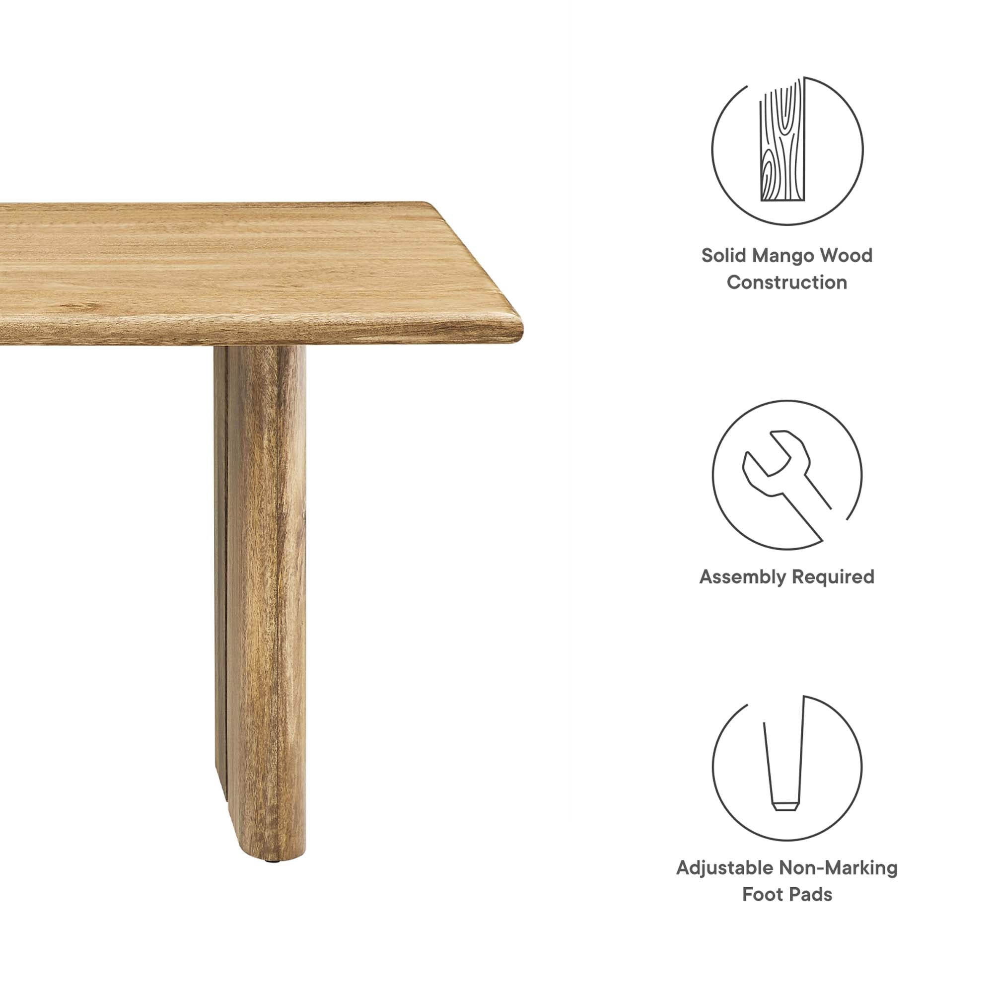 Amistad Wood Coffee Table view 3