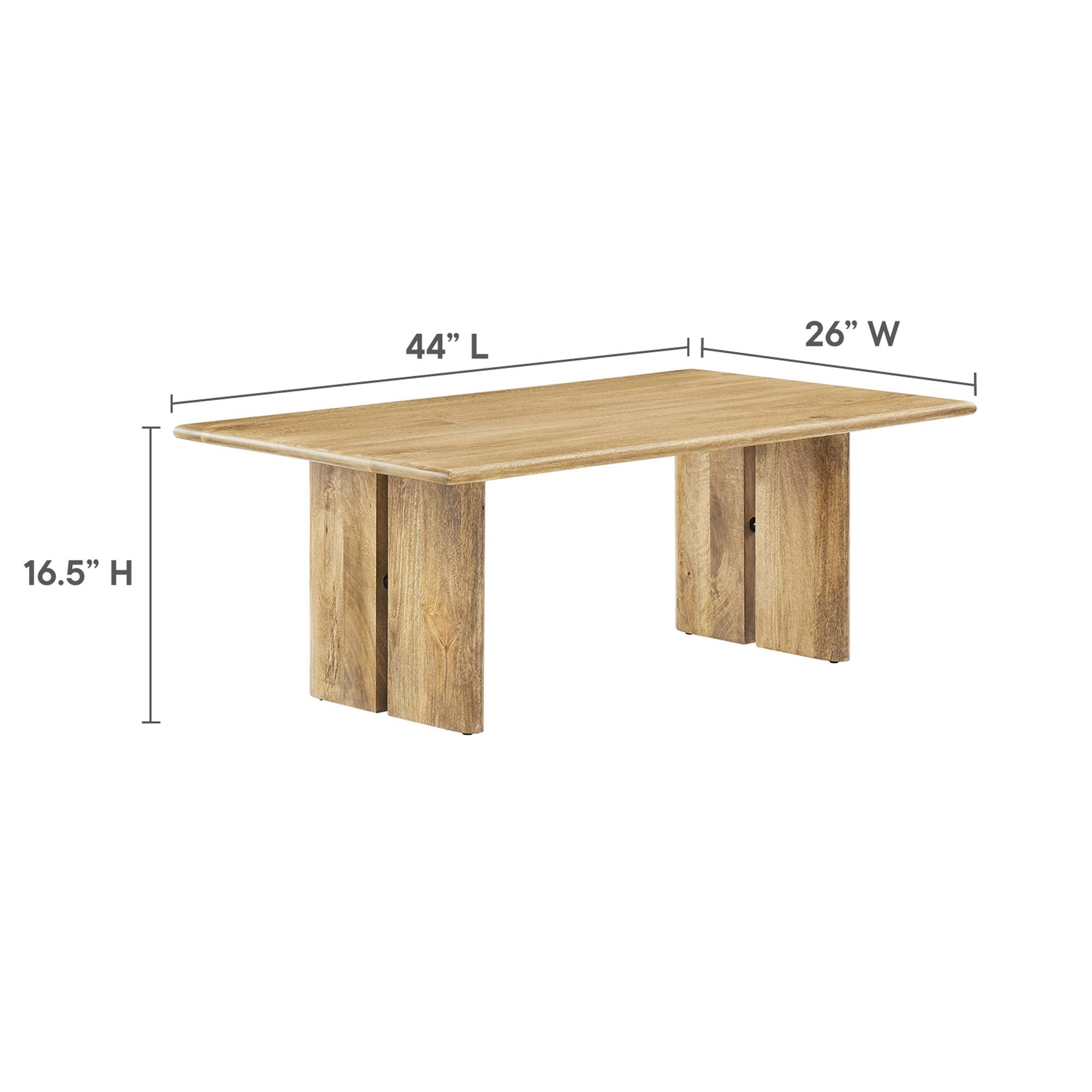 Amistad Wood Coffee Table view 4