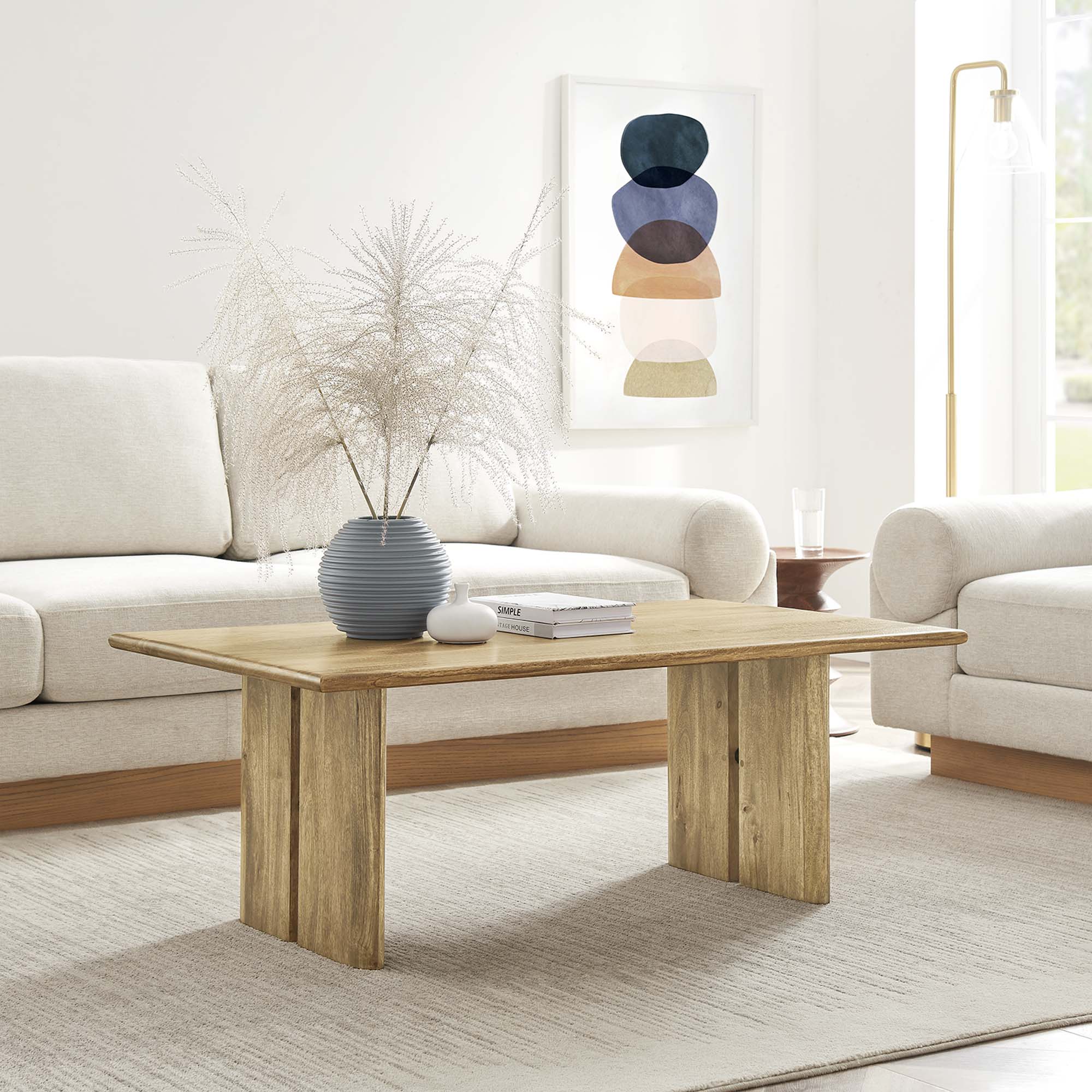 Amistad Wood Coffee Table view 2