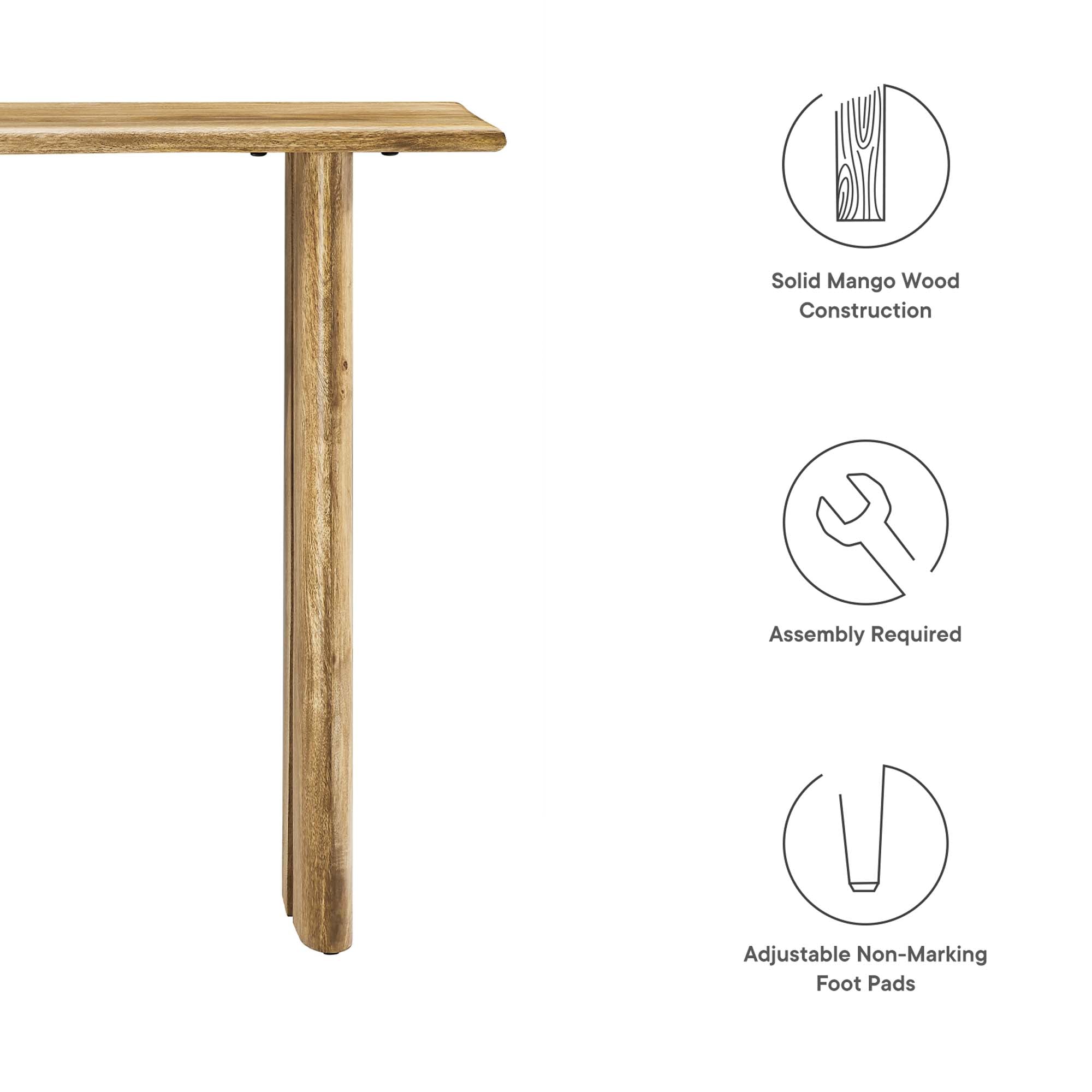 Amistad Wood Console Table view 3