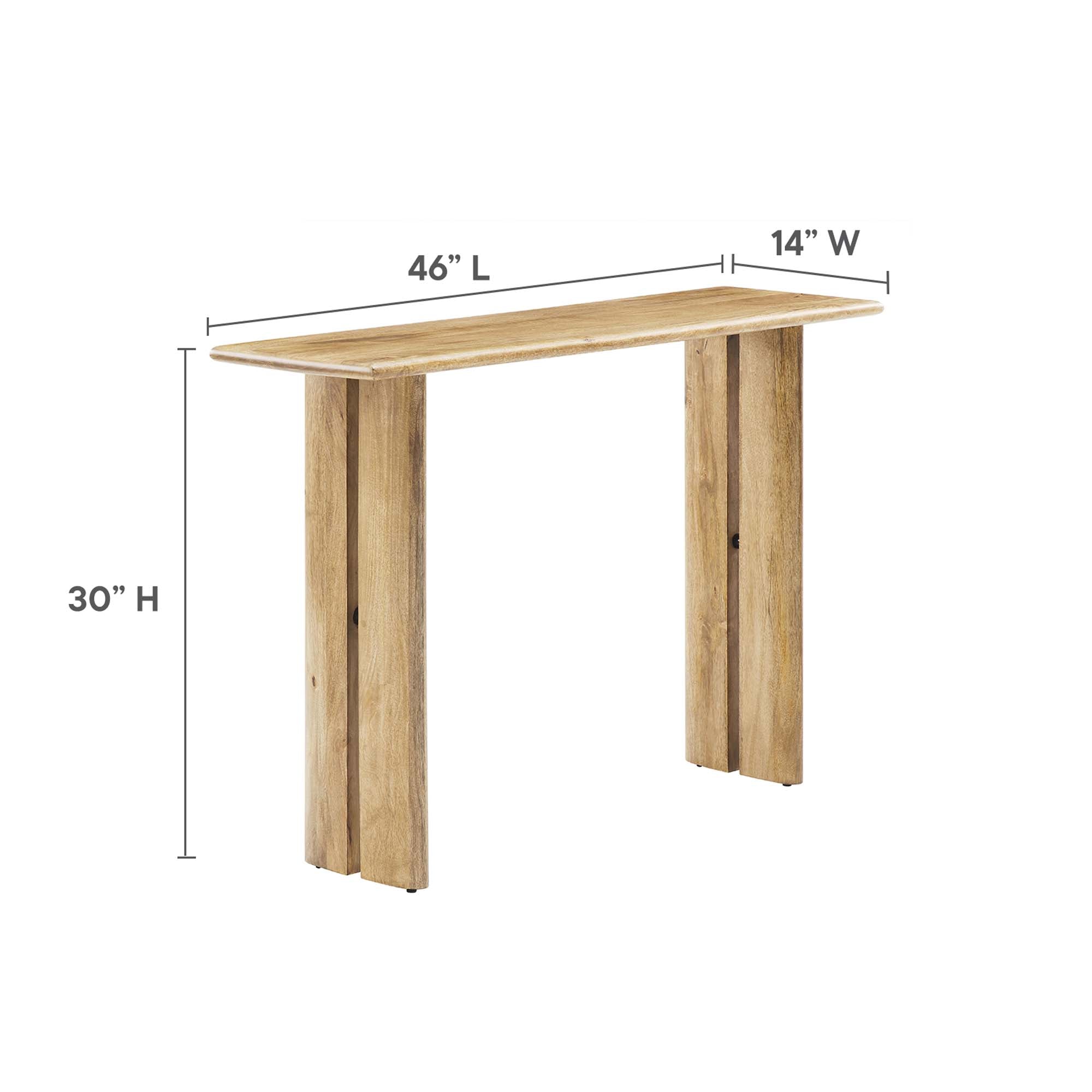 Amistad Wood Console Table view 4