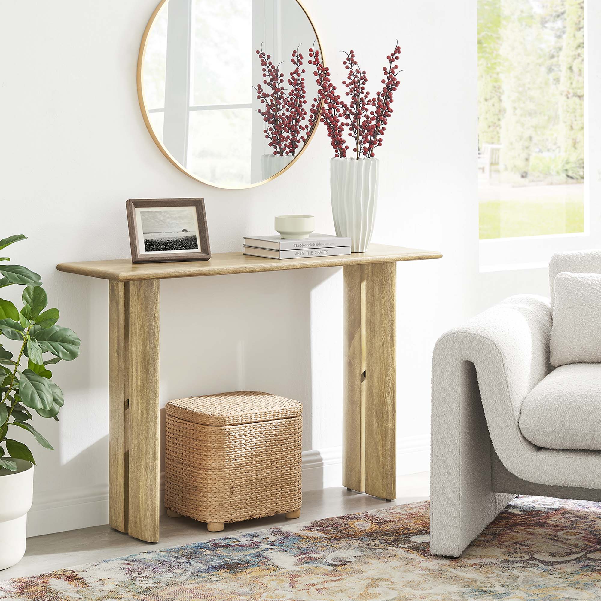 Amistad Wood Console Table view 2