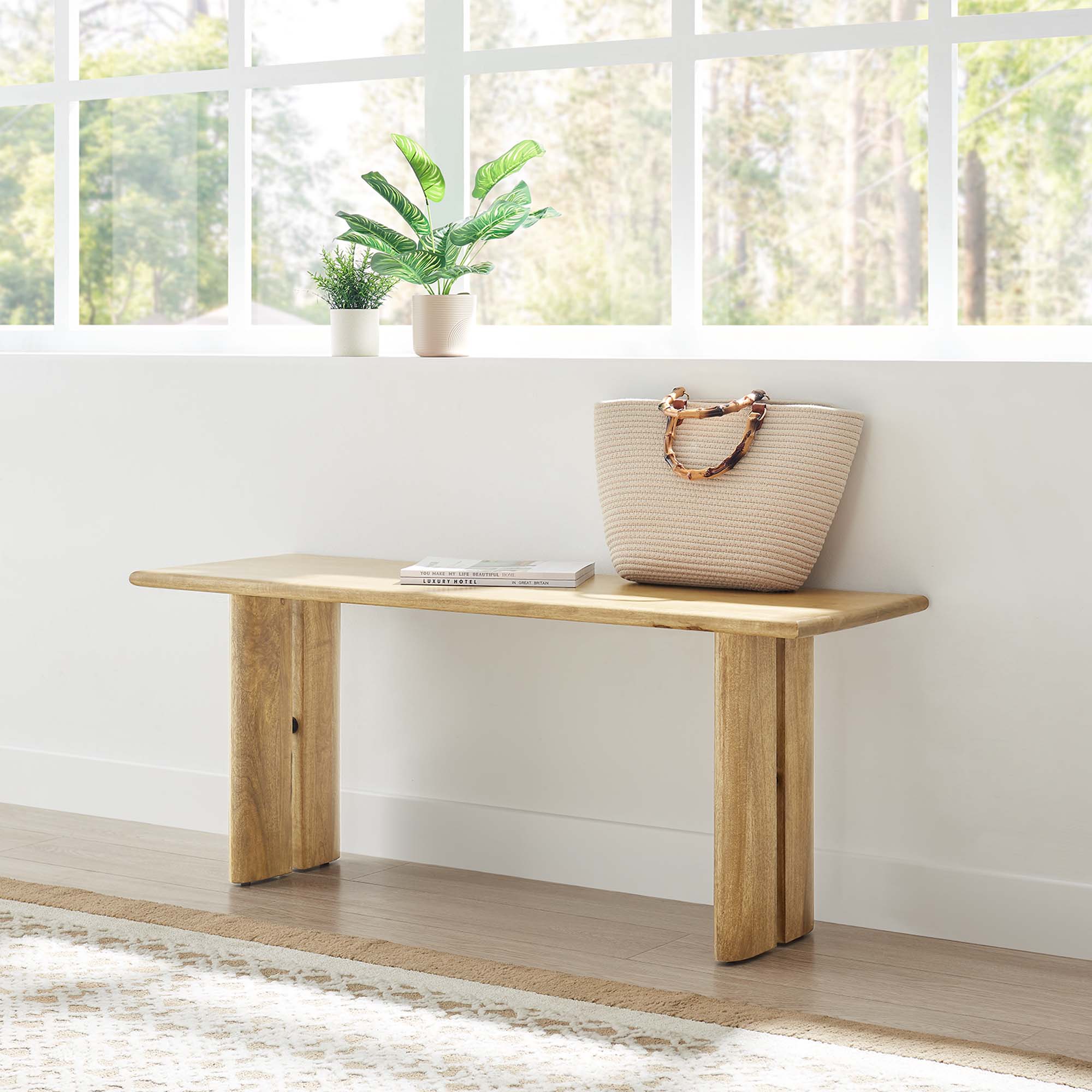 Amistad 46″ Wood Bench view 2