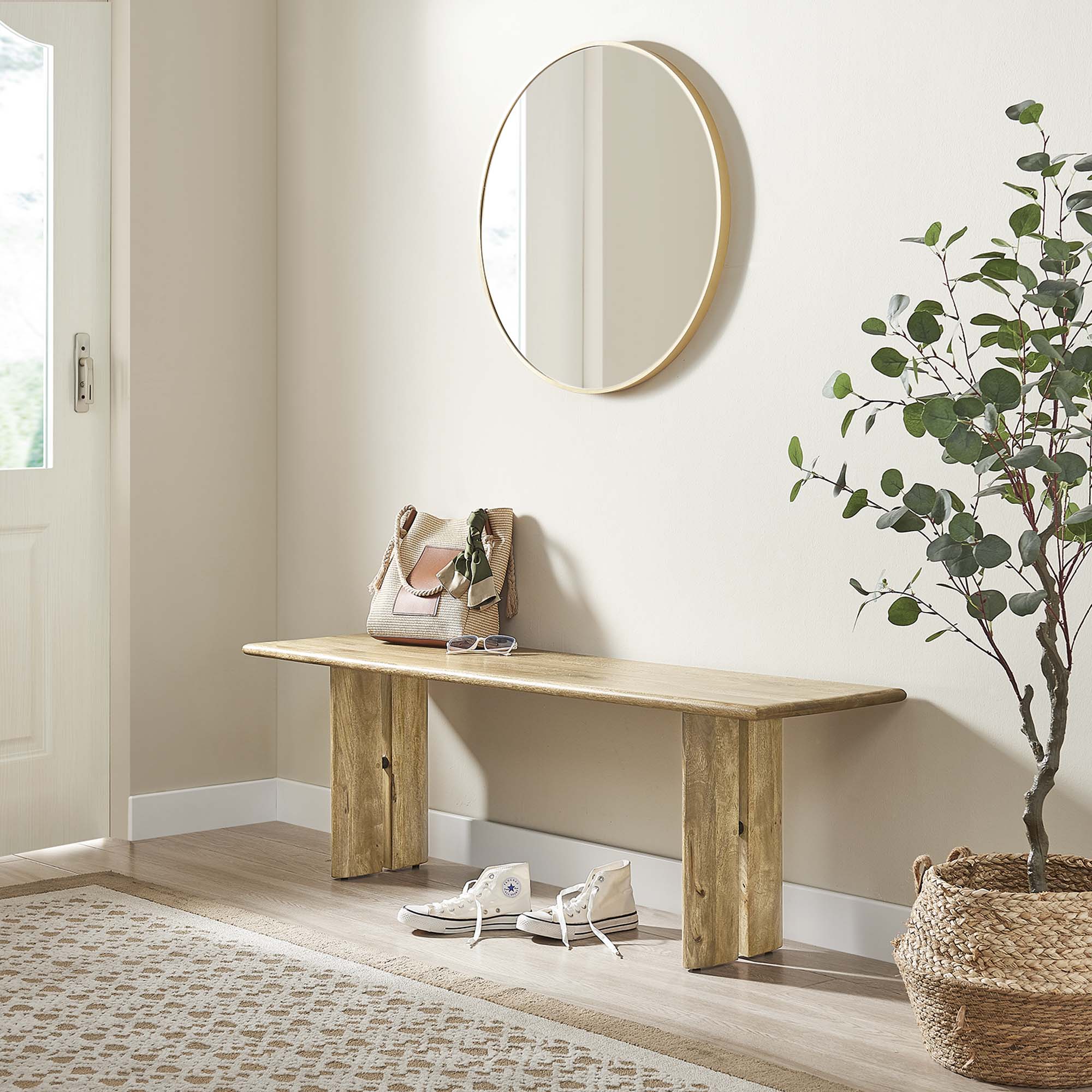 Amistad 58″ Wood Bench view 2