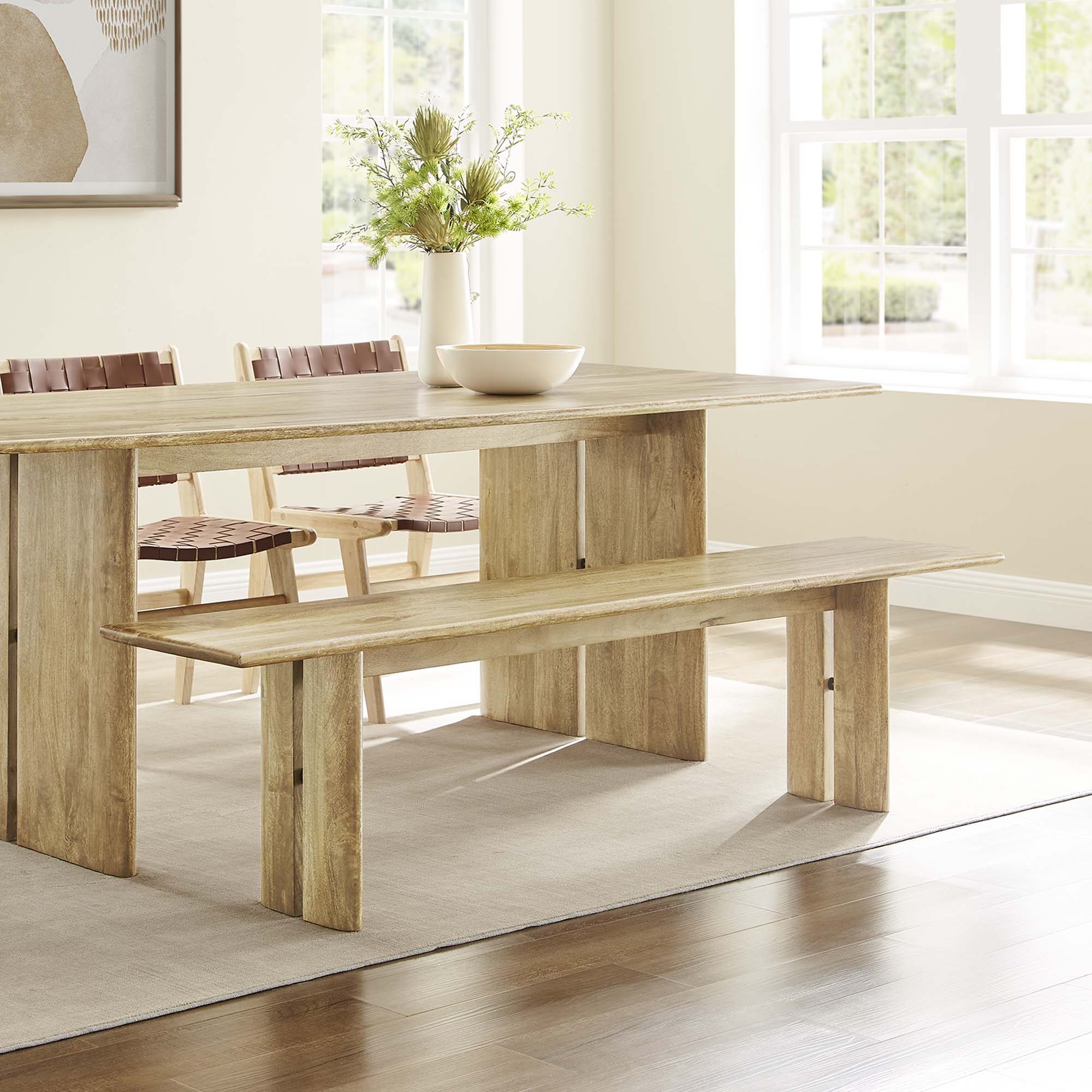 Amistad 72″ Wood Bench view 5