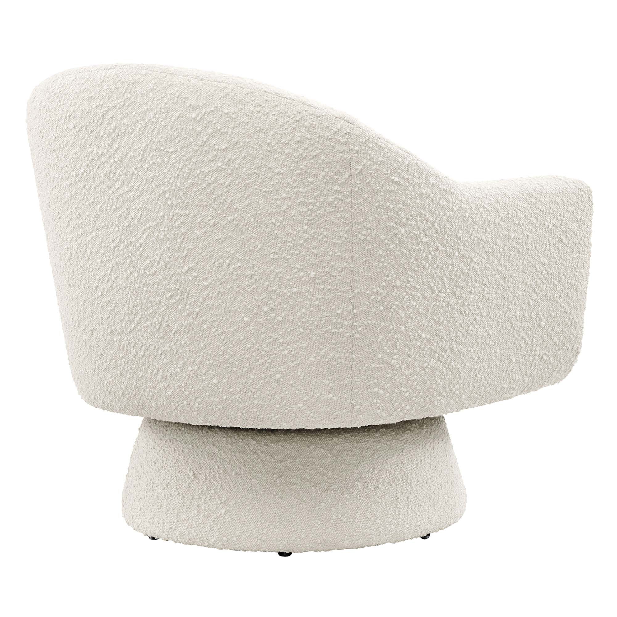 Astral Boucle Fabric Swivel Chair view 7