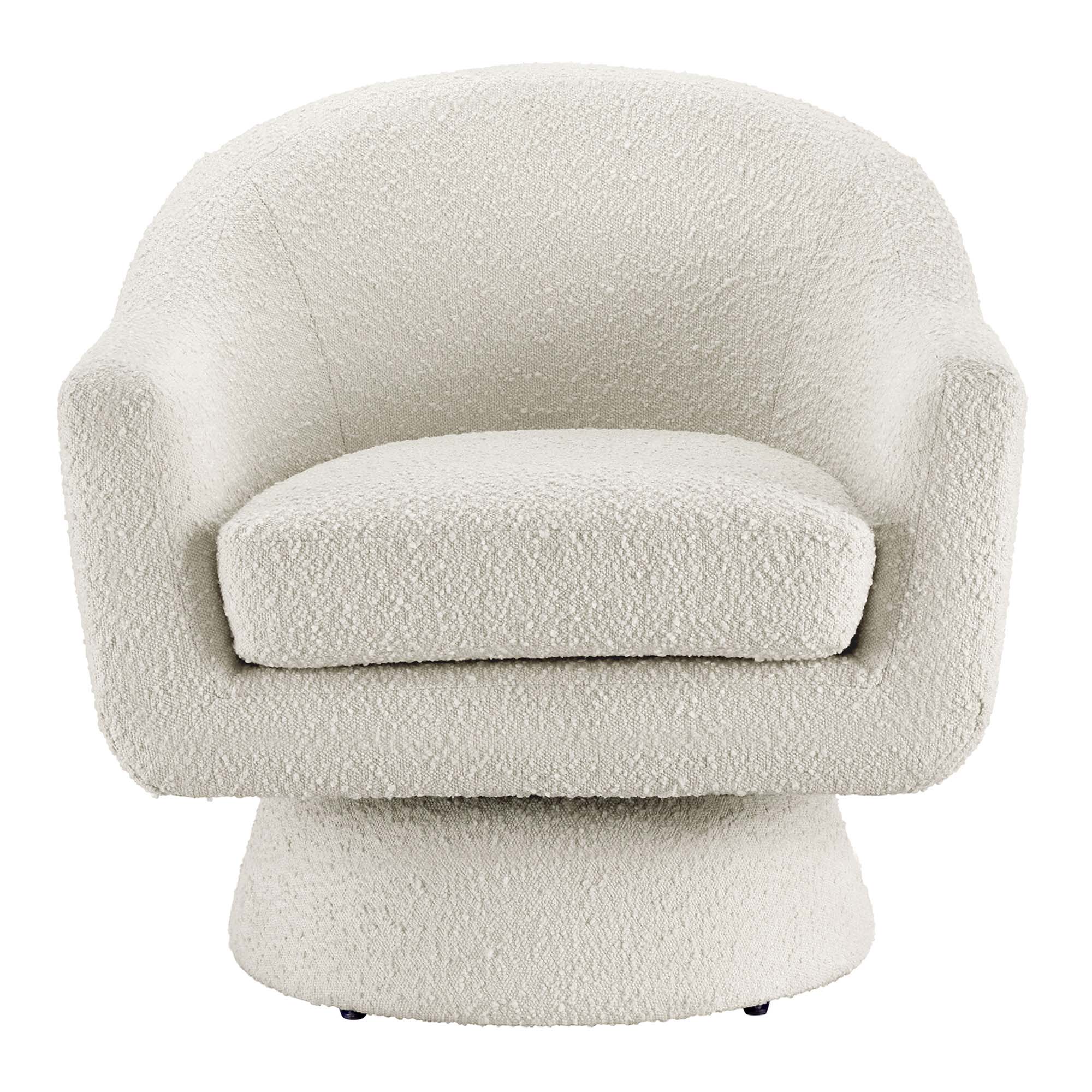 Astral Boucle Fabric Swivel Chair view 8