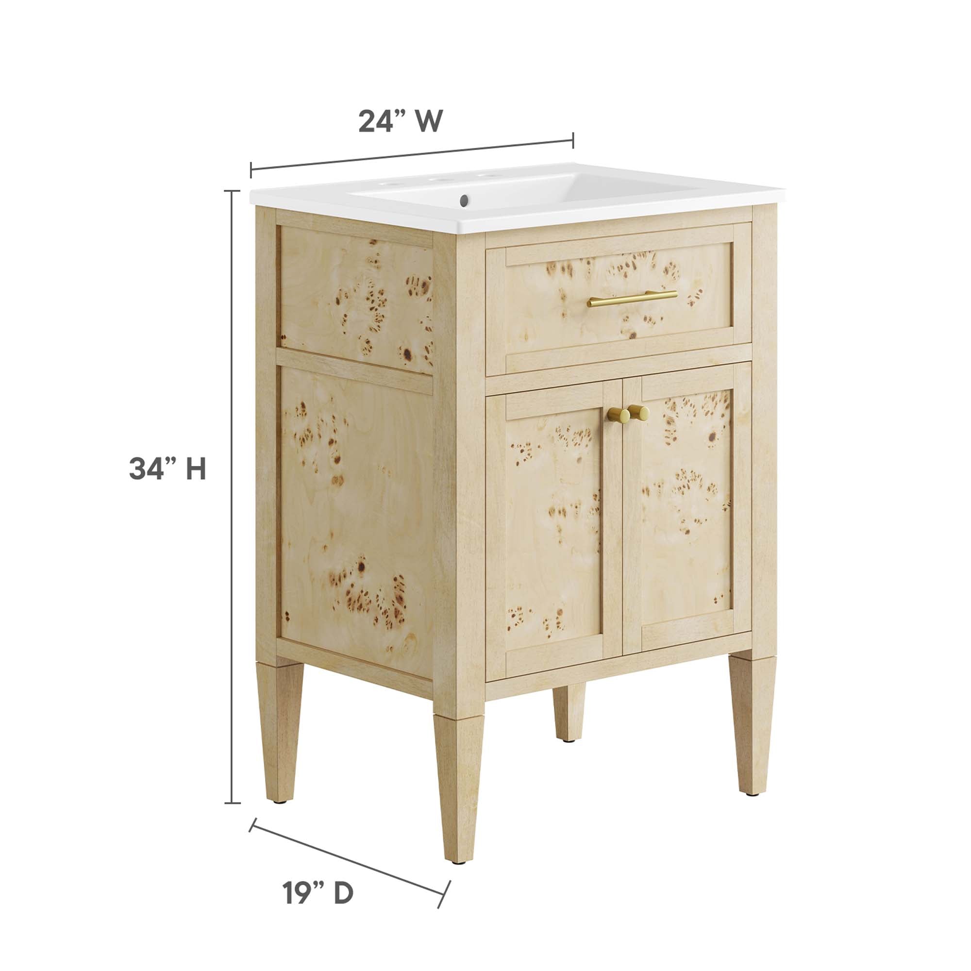 Elysian Bathroom Vanity Basin Included view 5