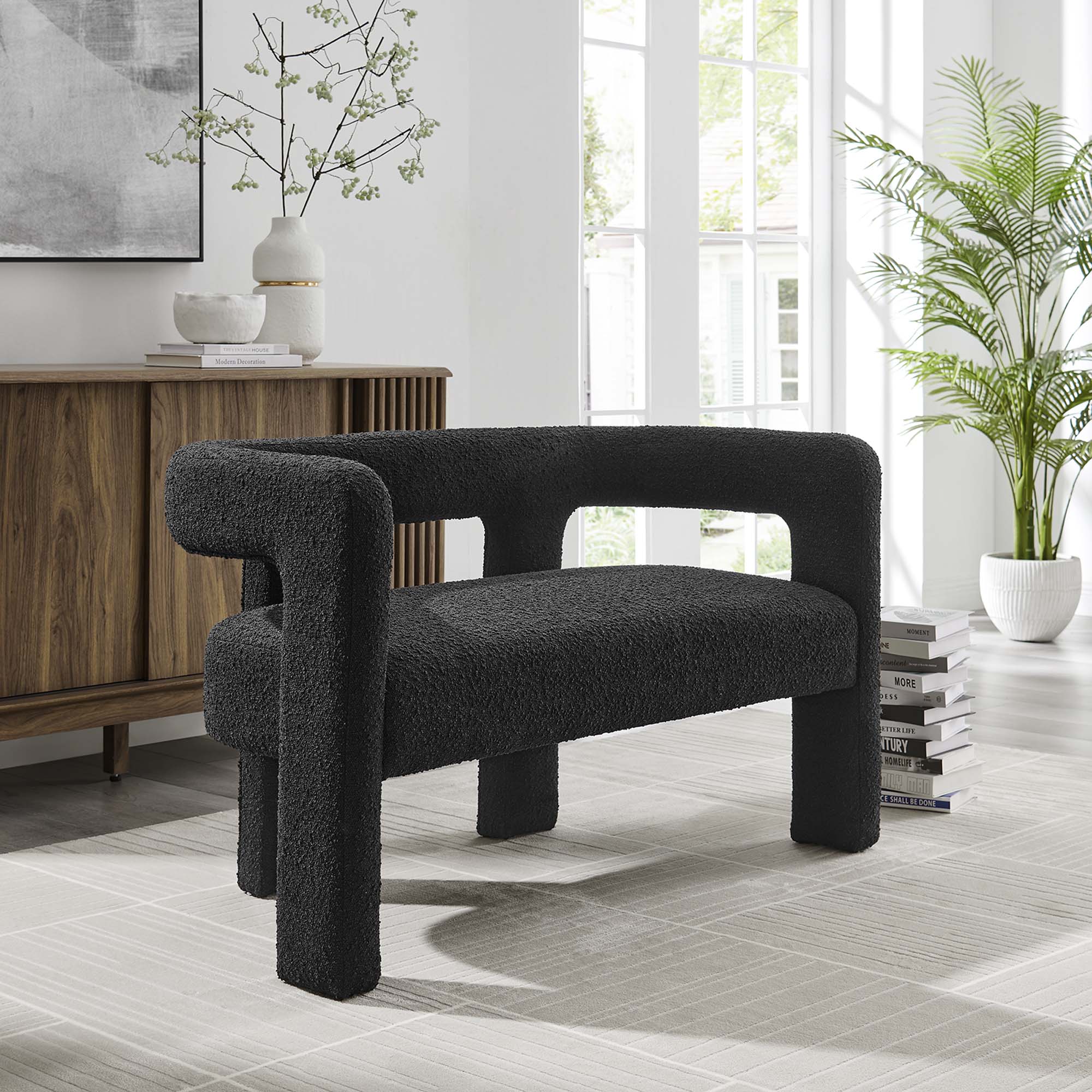Kayla Boucle Upholstered Loveseat view 2
