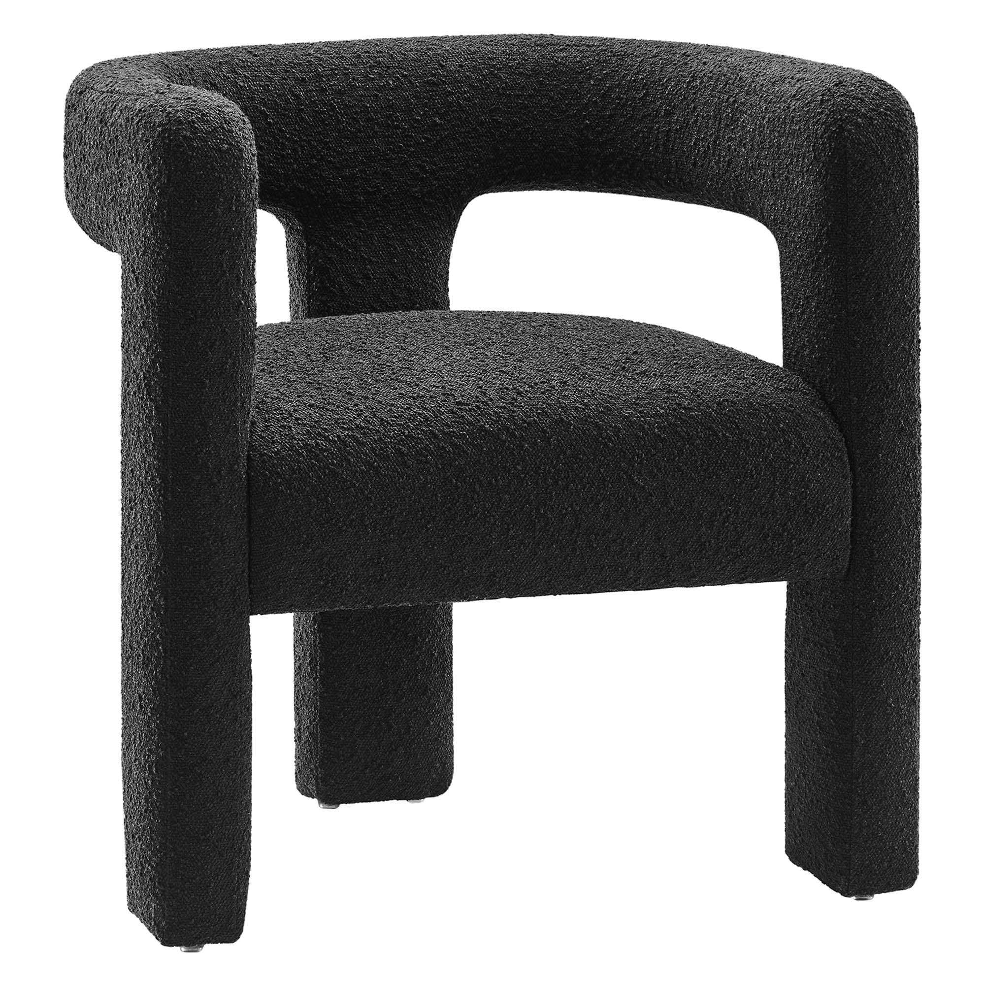 Kayla Boucle Upholstered Armchair view 1