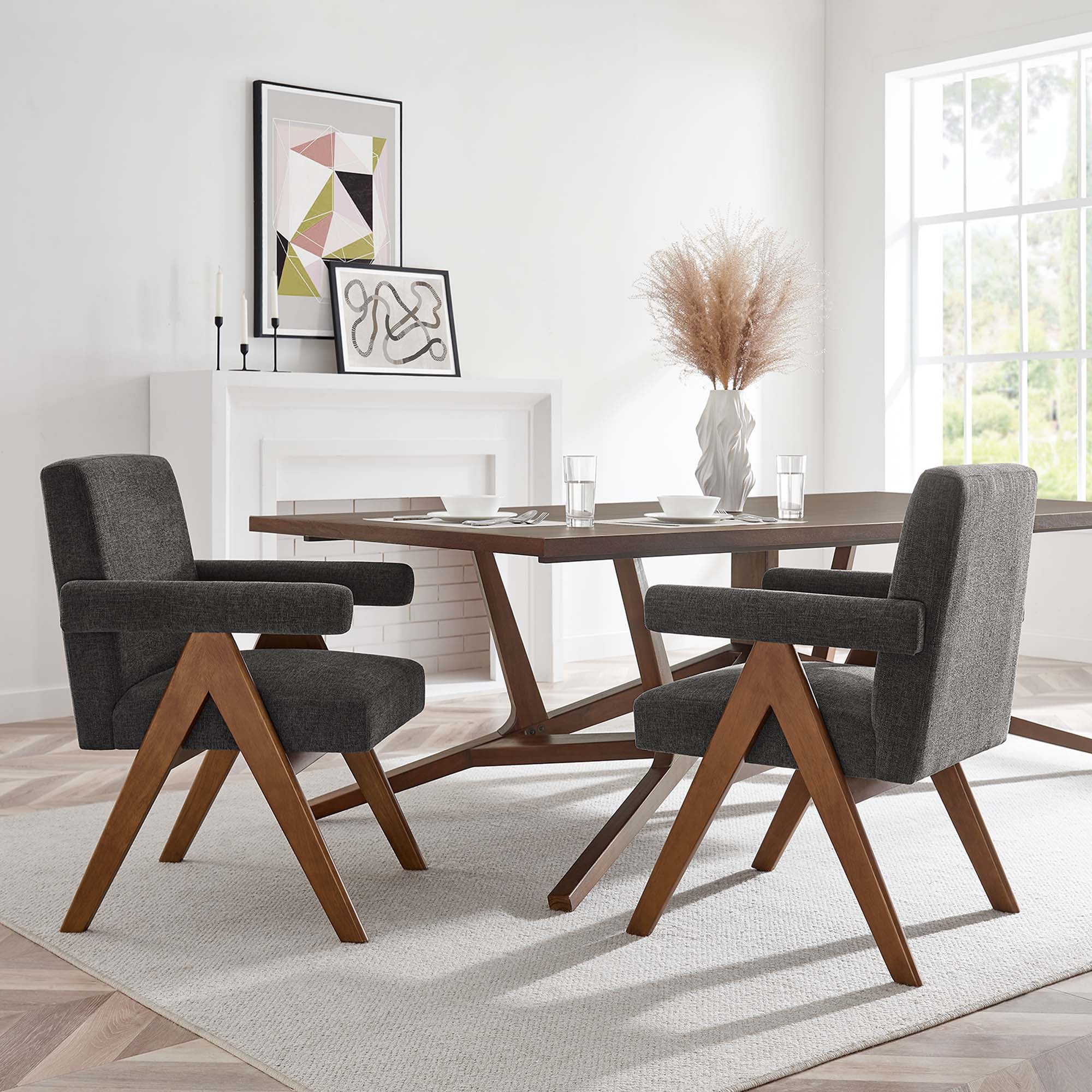 Lyra Fabric Dining Room Chair – Set of 2 view 2