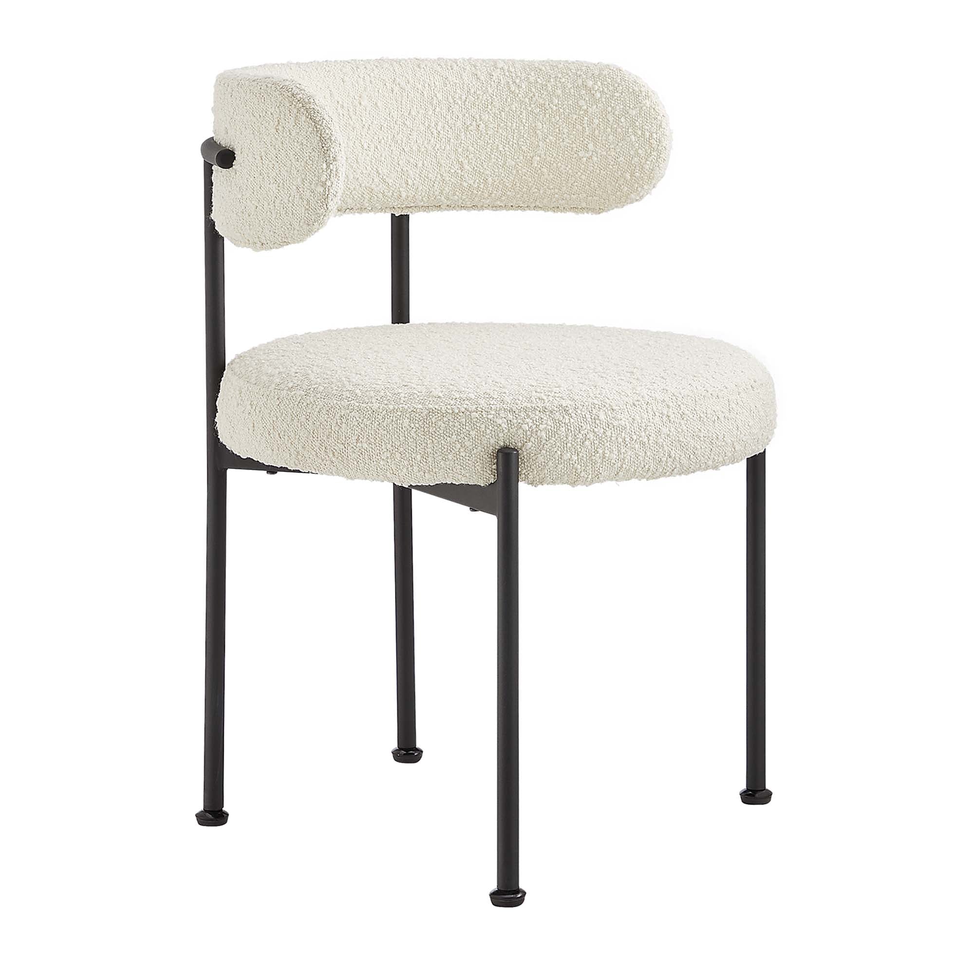 Albie Boucle Fabric Dining Chairs – Set of 2 view 7