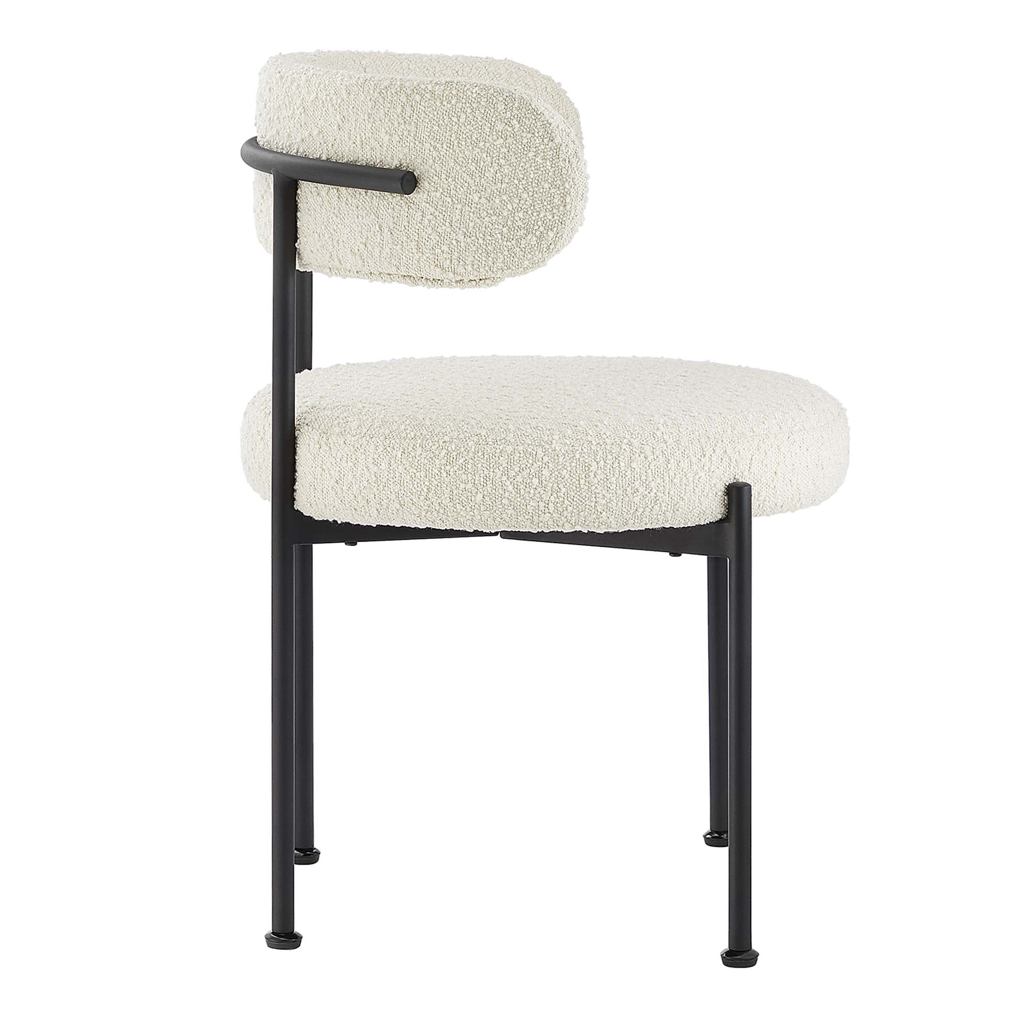 Albie Boucle Fabric Dining Chairs – Set of 2 view 8