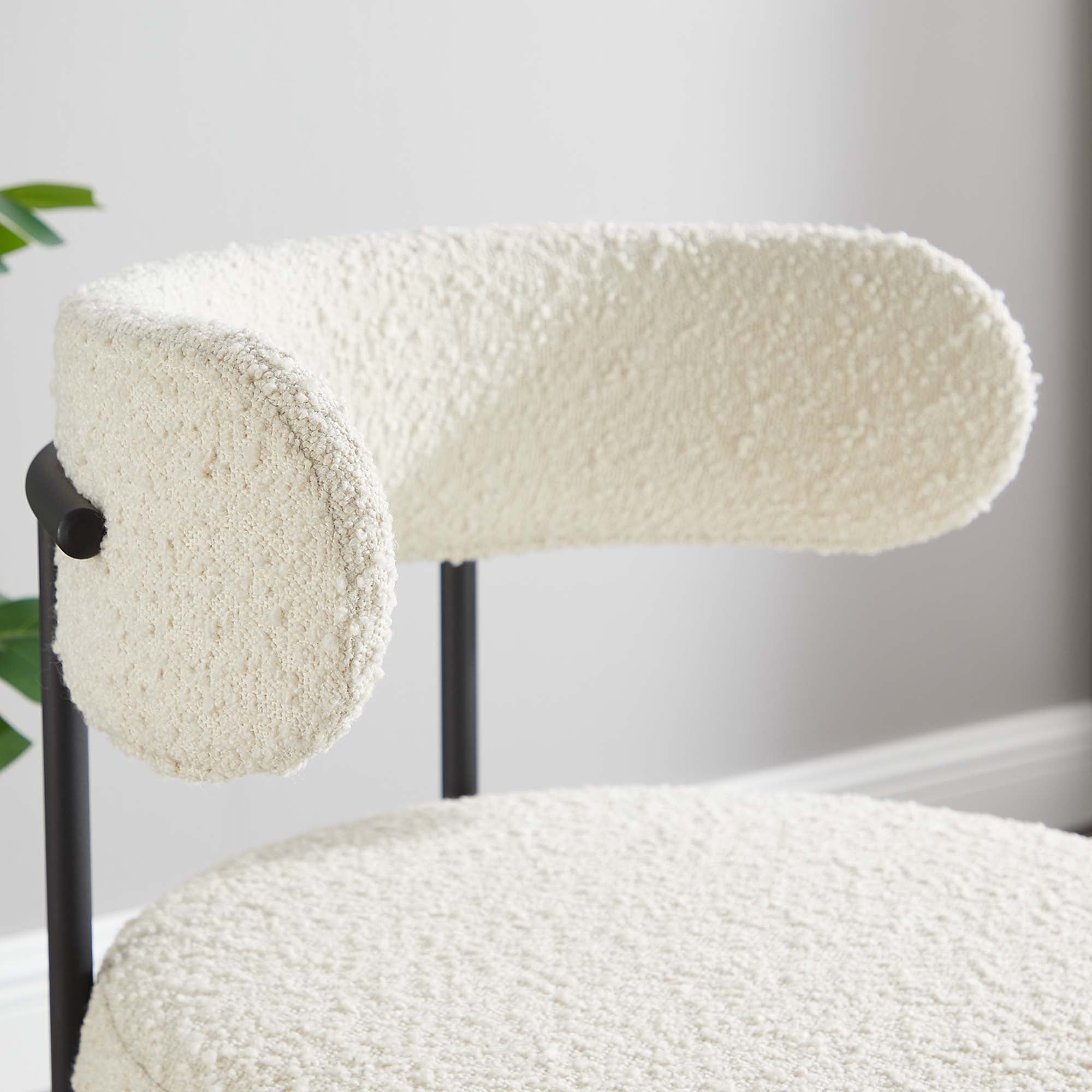 Albie Boucle Fabric Dining Chairs – Set of 2 view 6