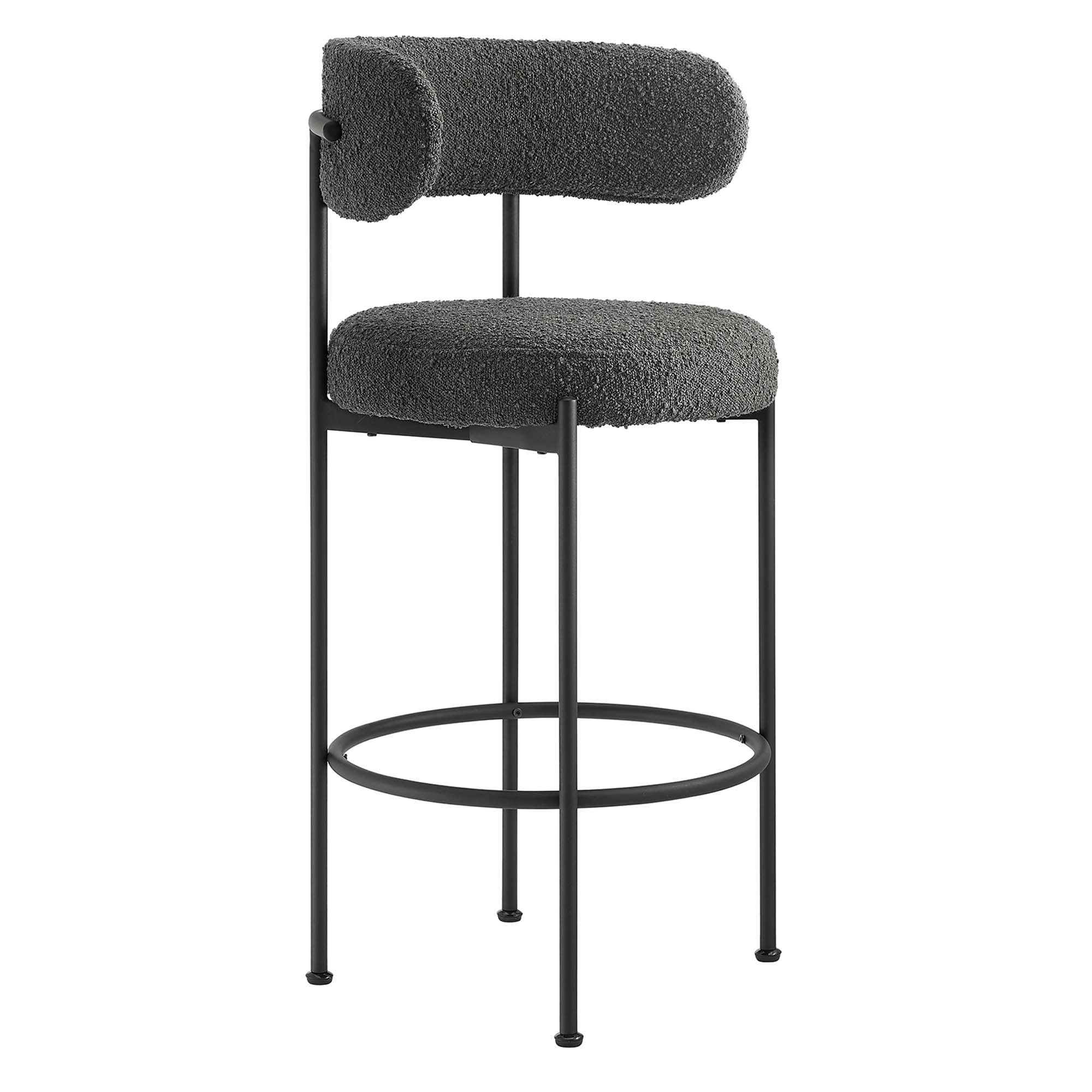 Albie Boucle Fabric Bar Stools – Set of 2 view 7