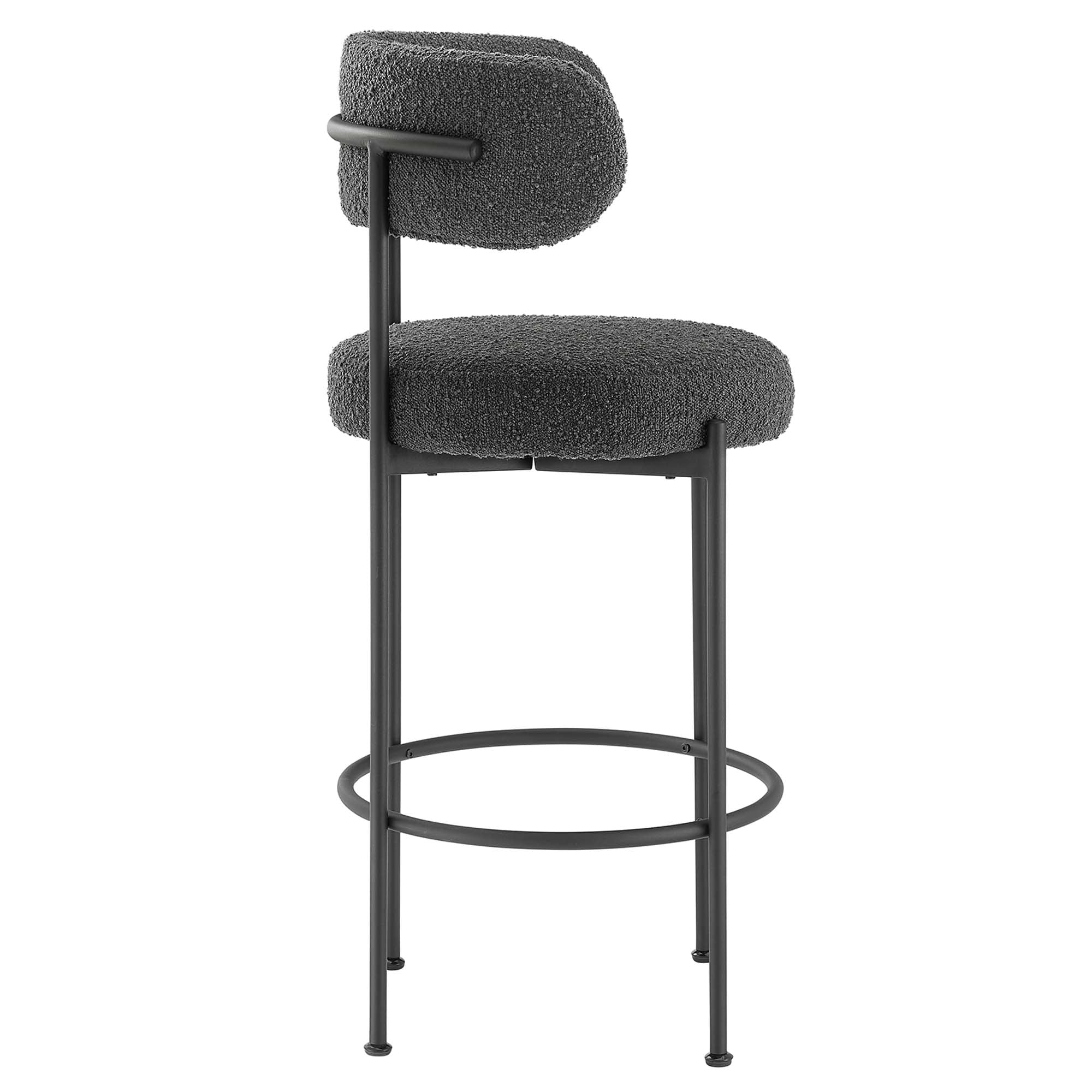 Albie Boucle Fabric Bar Stools – Set of 2 view 8