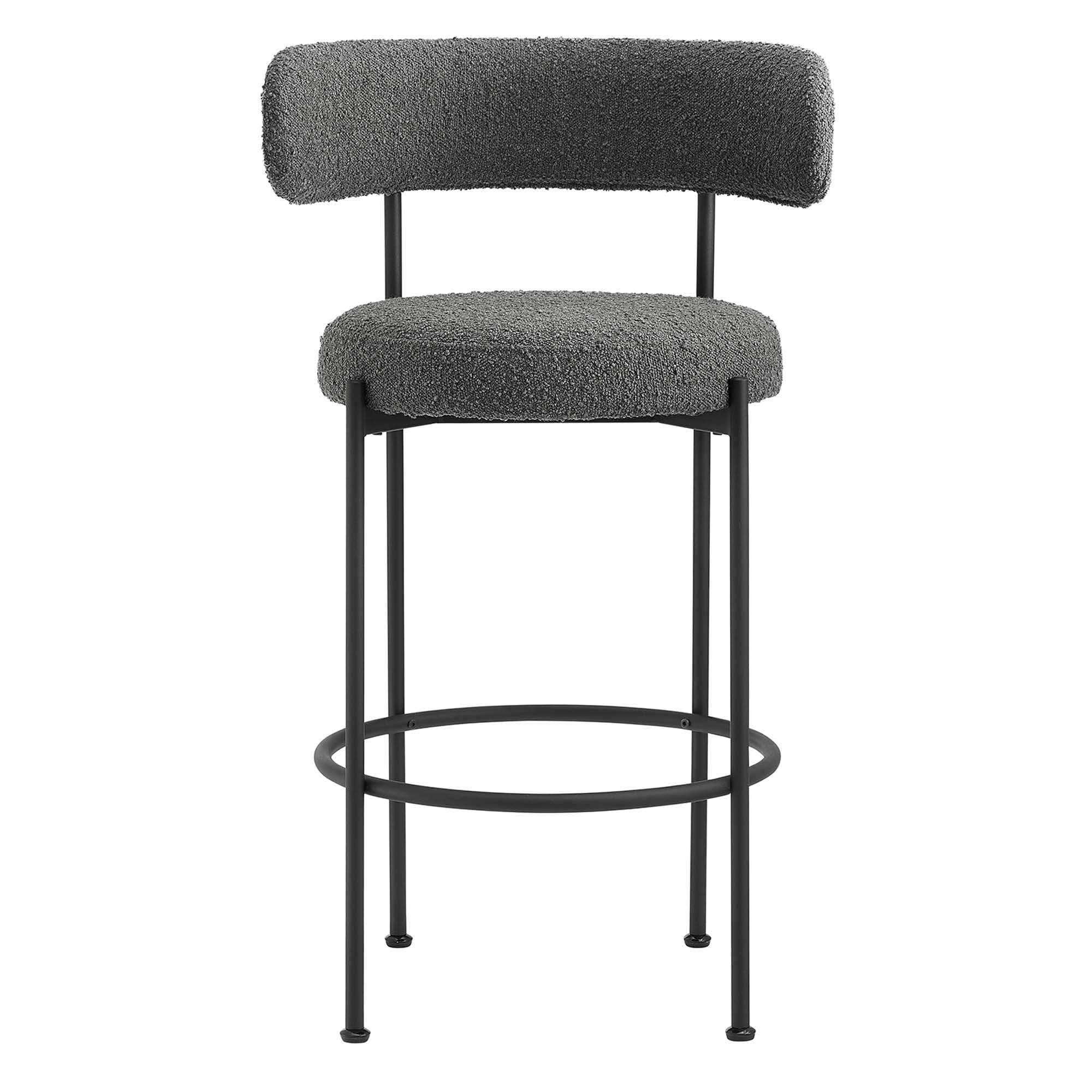 Albie Boucle Fabric Bar Stools - Set of 2 - Image 10