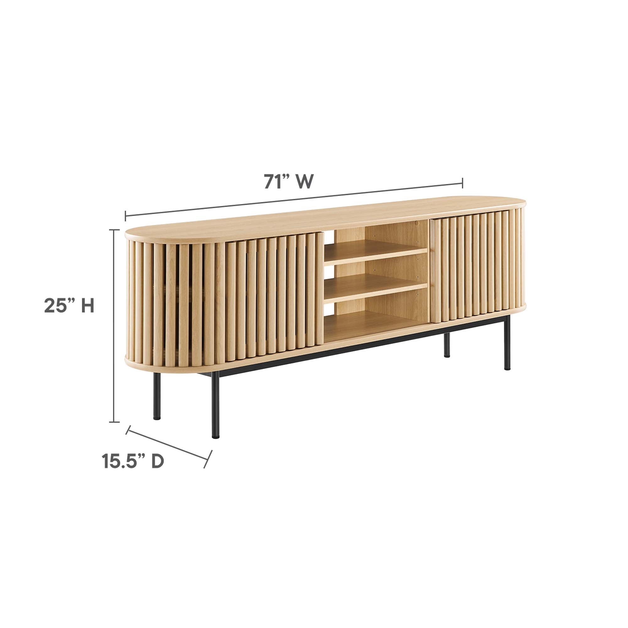 Fortitude 71″ TV Stand view 4