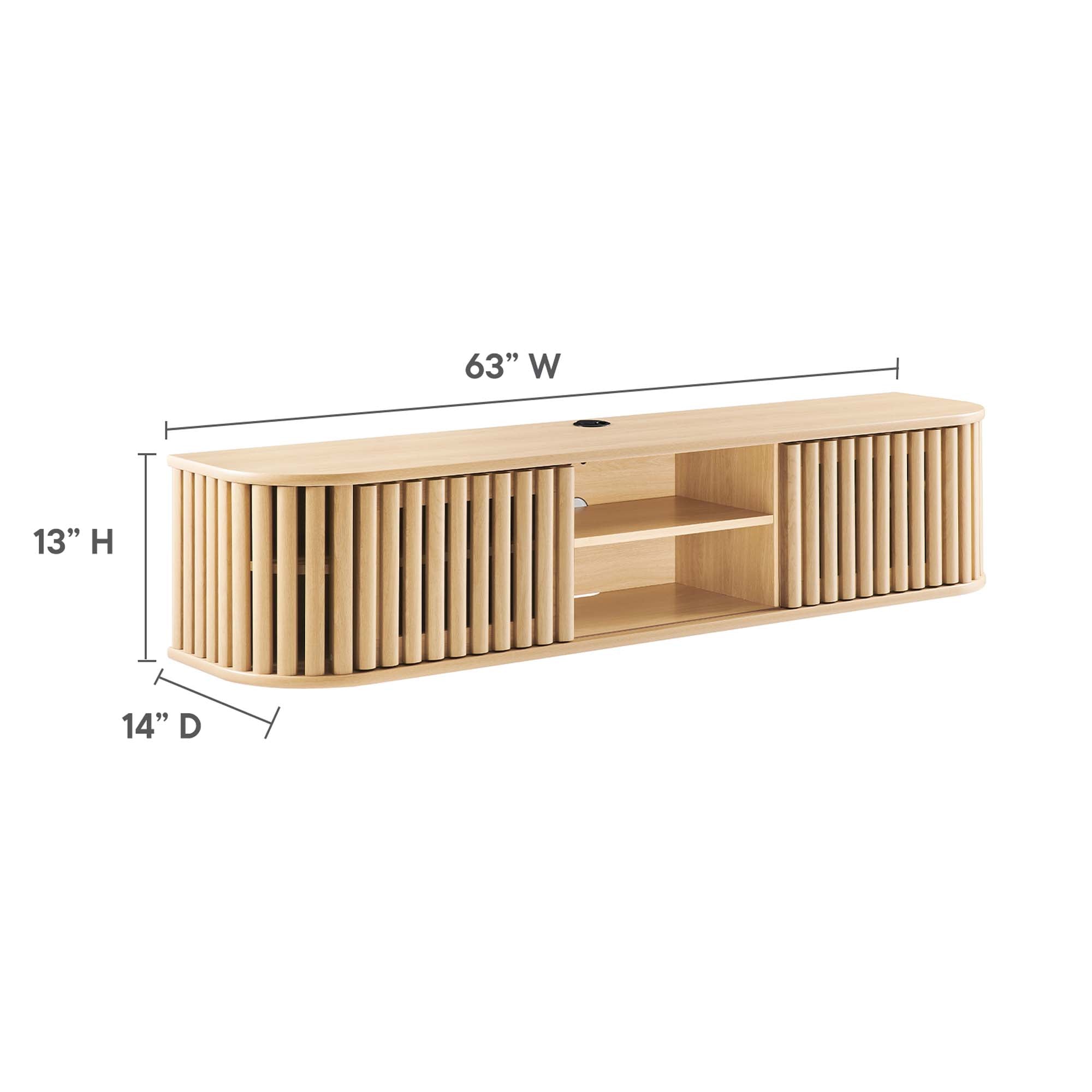 Fortitude 63″ Wall-Mounted TV Stand view 4