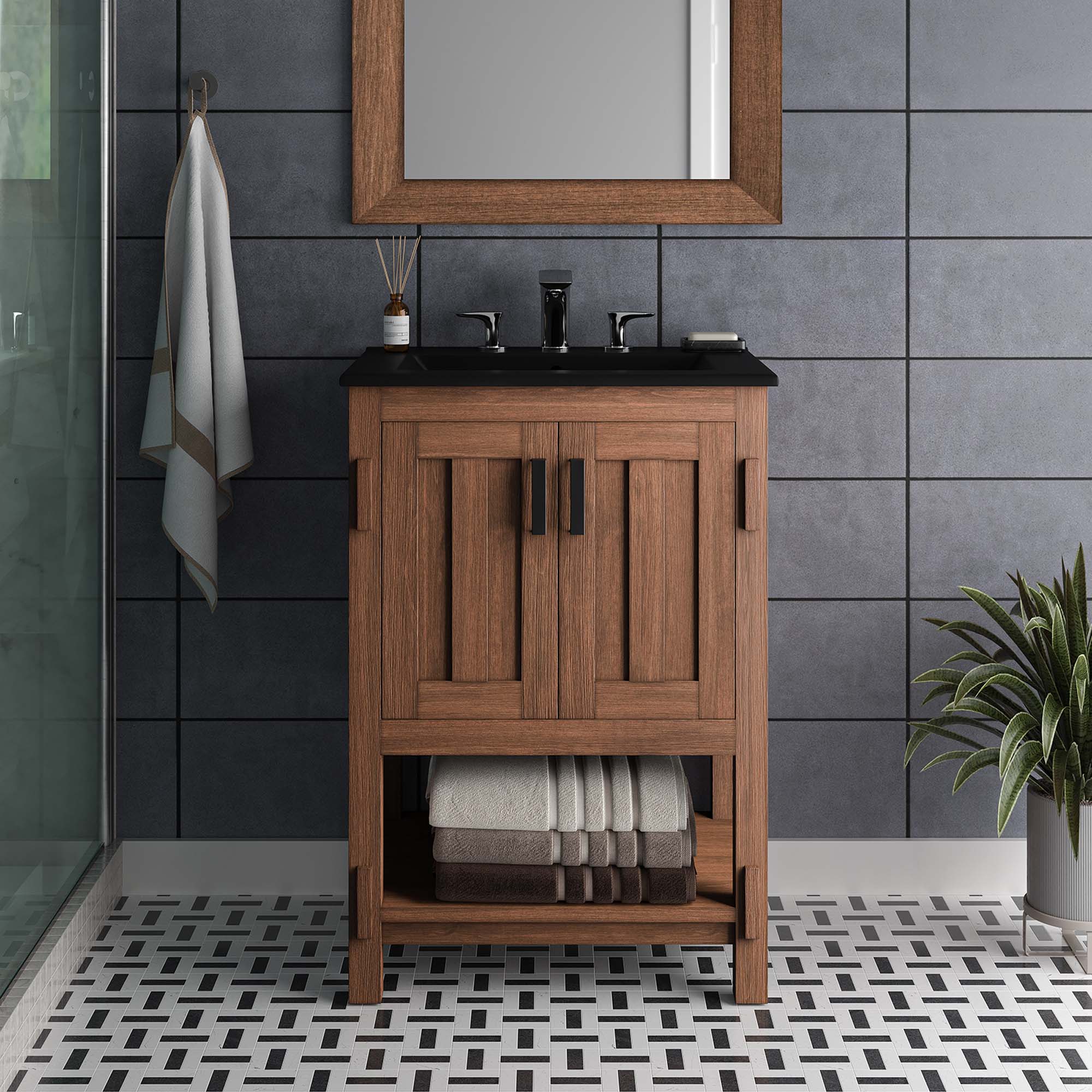 Ashlyn Bathroom Vanity Basin Included view 2