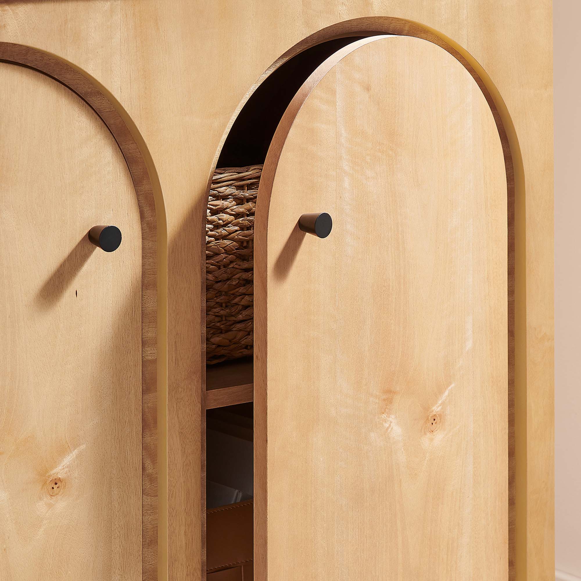 Appia 2-Door Arched Door Storage Cabinet view 5