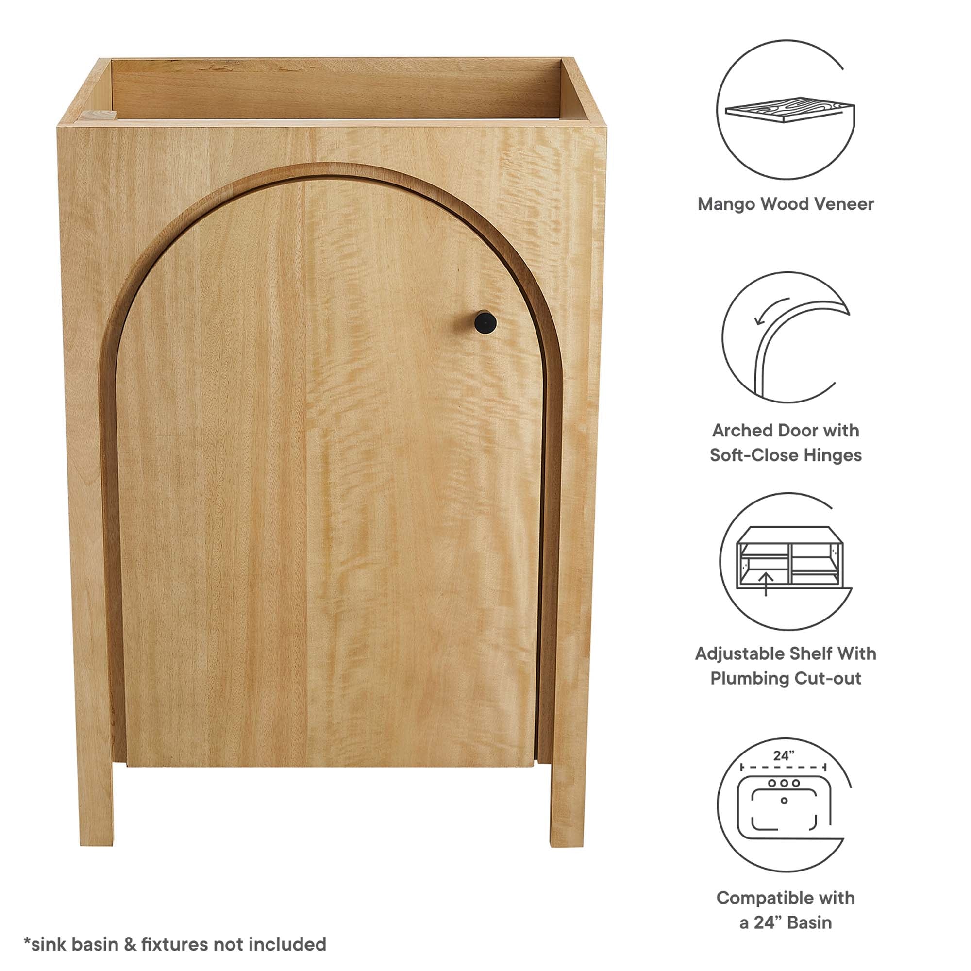 Appia Bathroom Cabinet Basin Not Included view 3