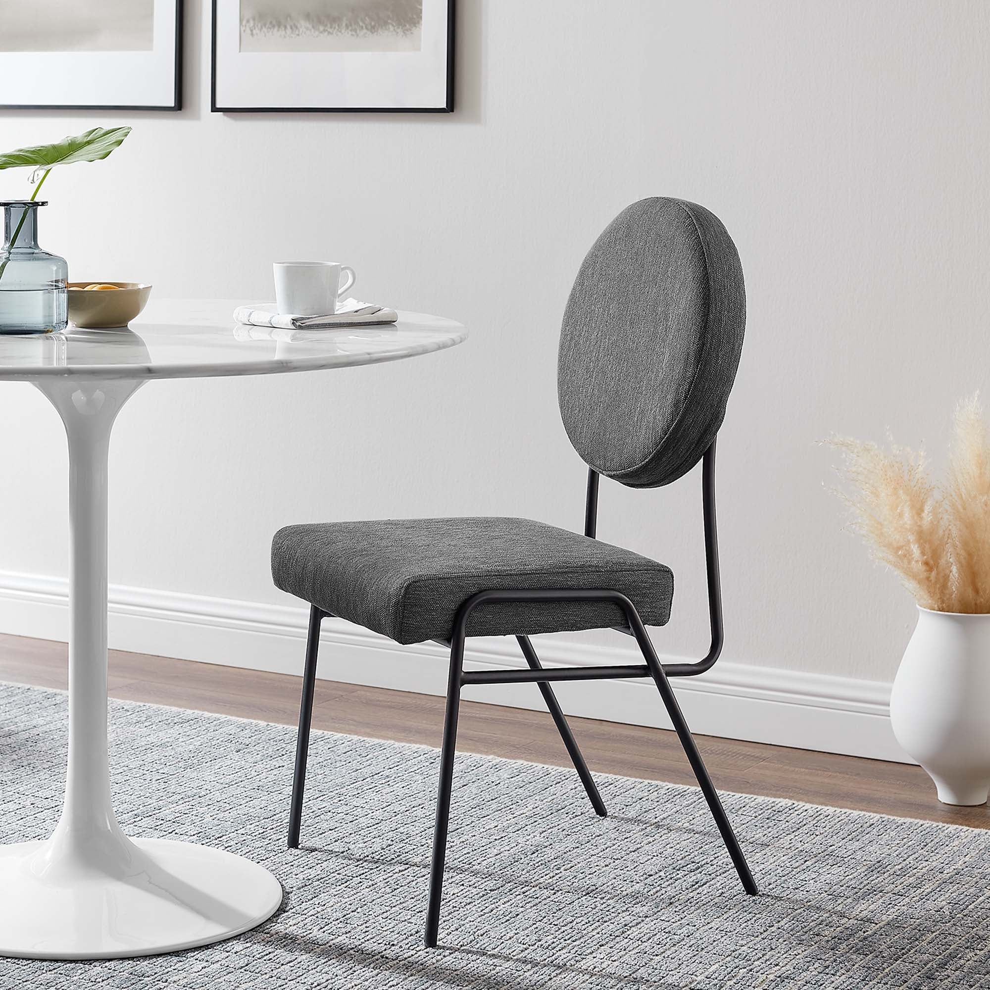 Craft Upholstered Fabric Dining Side Chairs – Set of 2 view 5