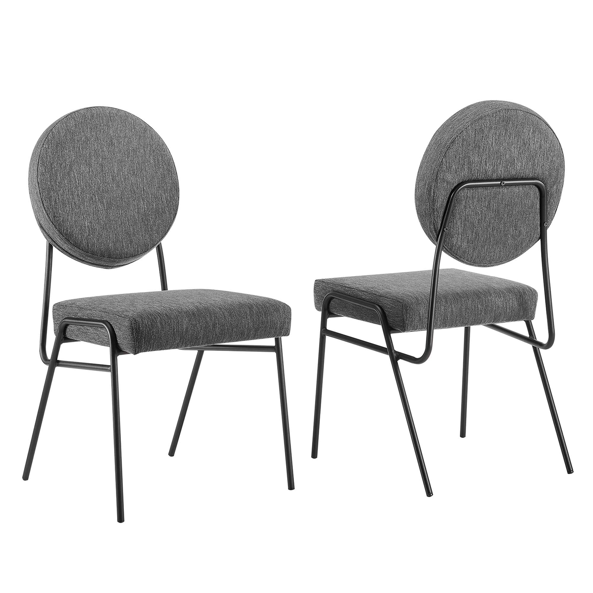 Craft Upholstered Fabric Dining Side Chairs – Set of 2 view 7